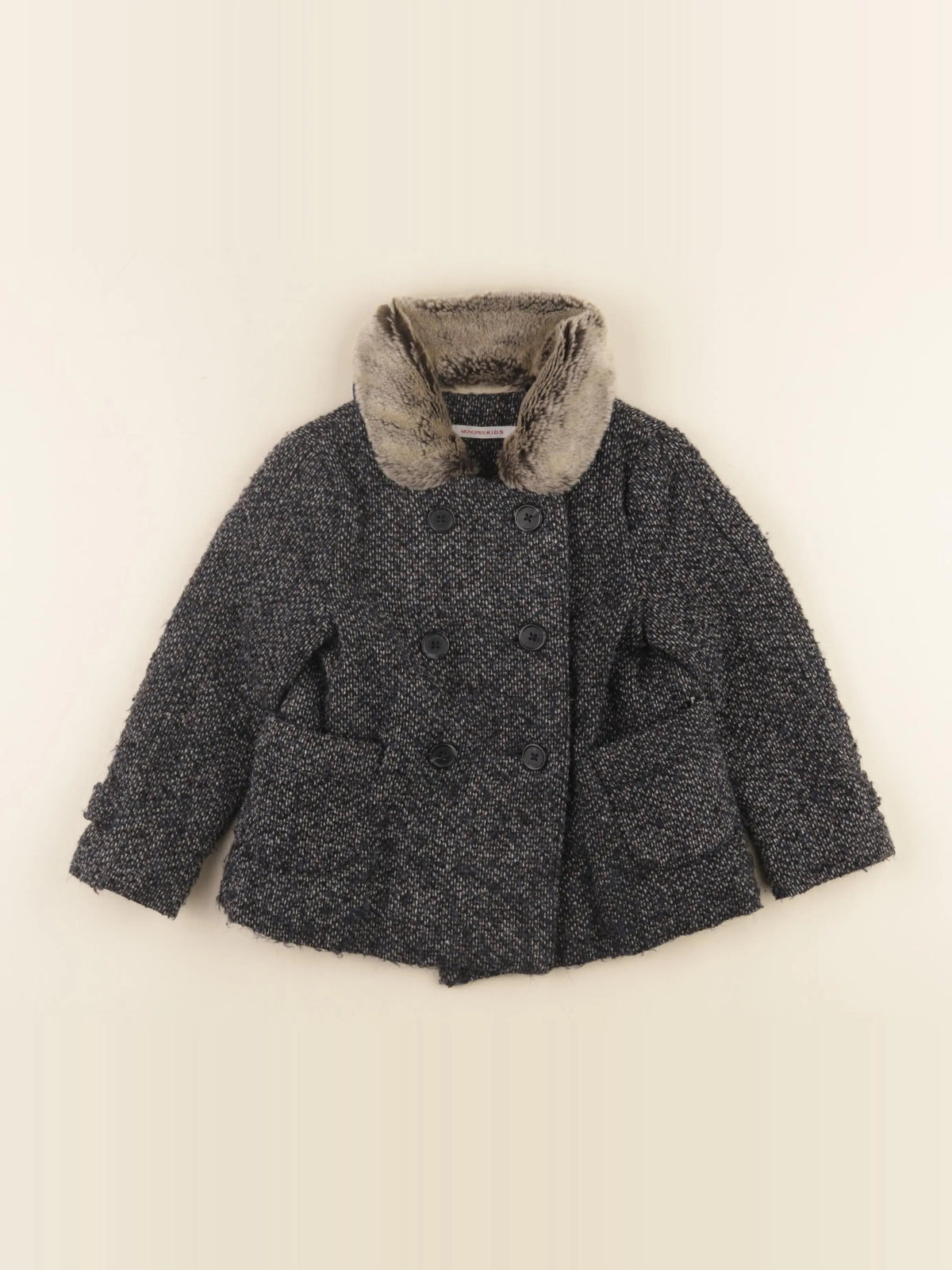 Monoprix - manteau multicolore - 3 ans