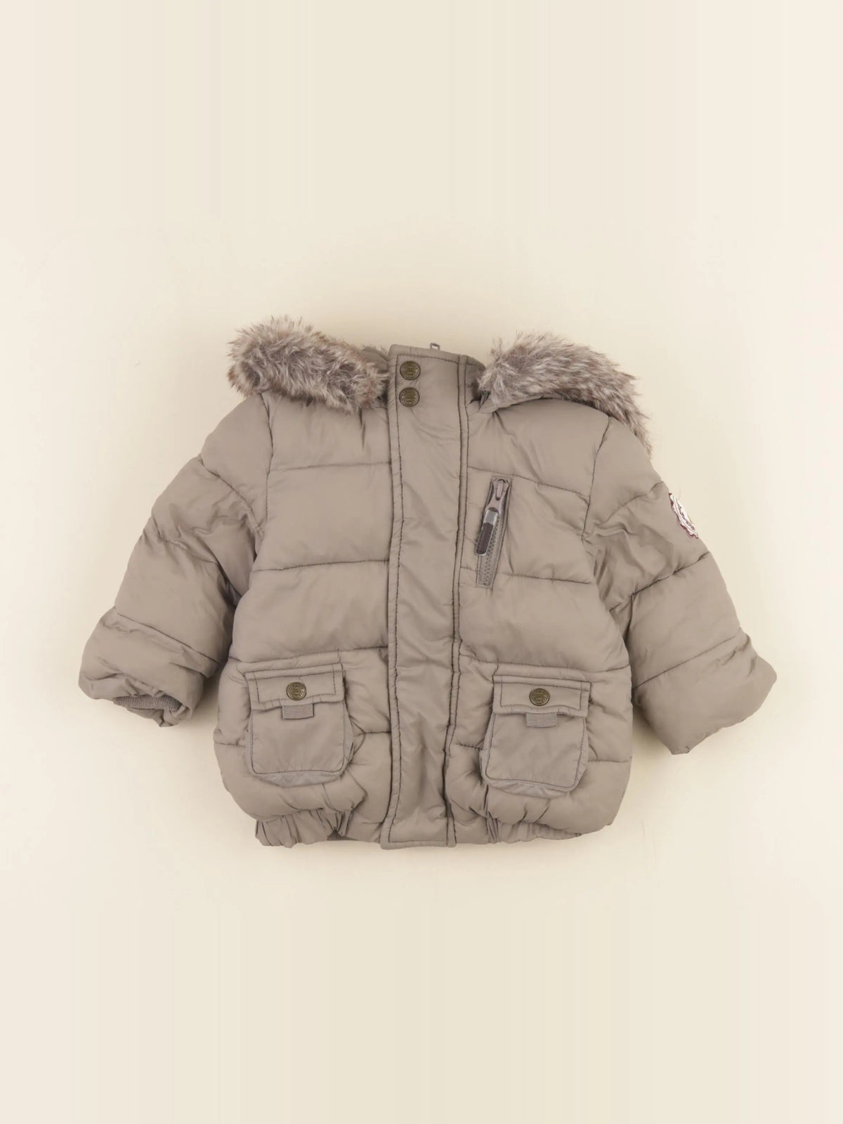 Cyrillus - doudoune marron - 9 mois