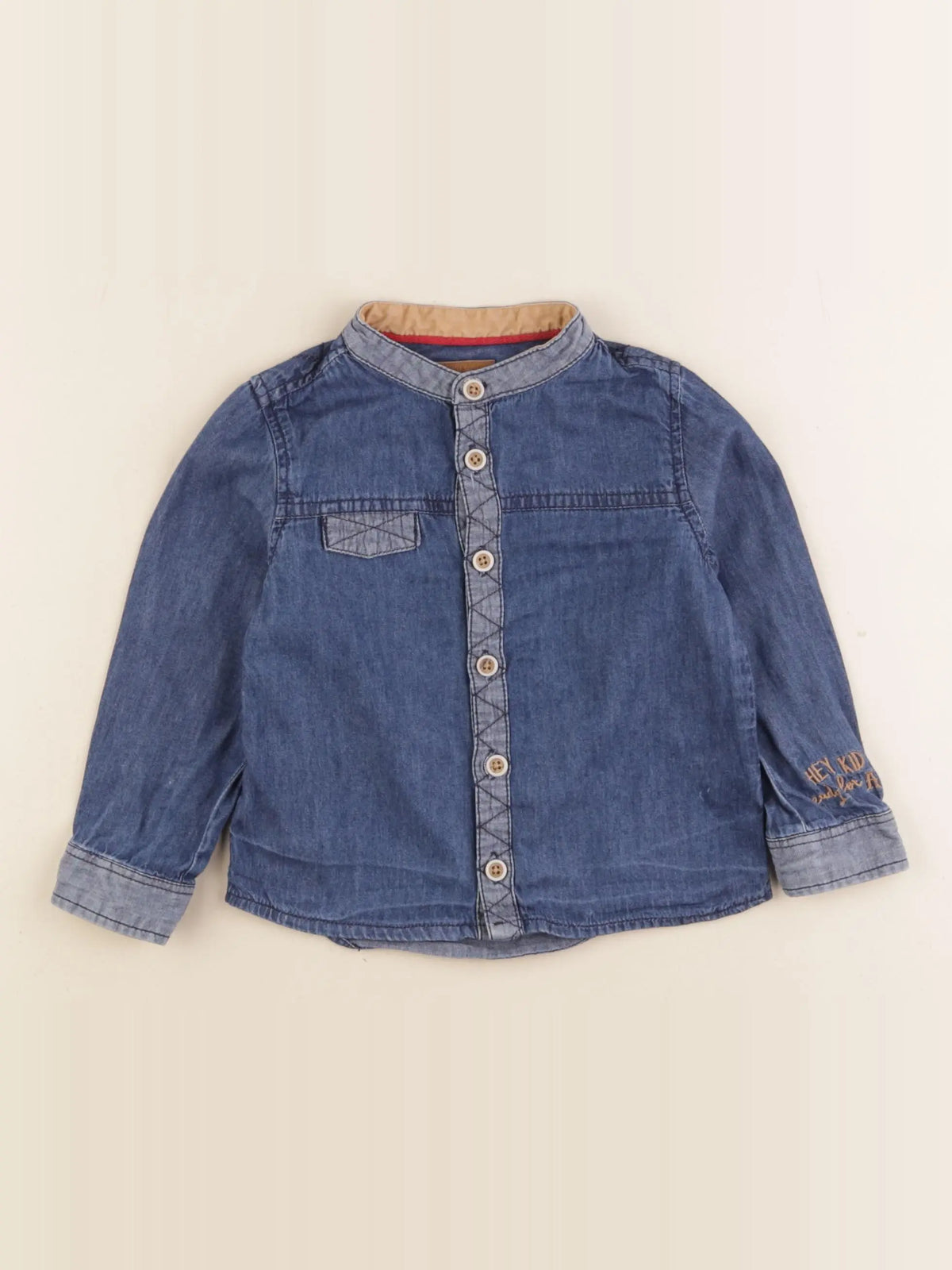 Tape à l'oeil - chemise bleu - 24 mois