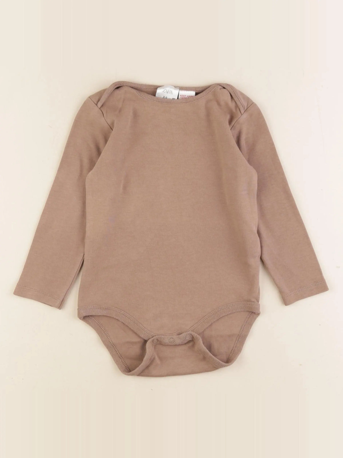 Zara - body marron - 2/3 ans