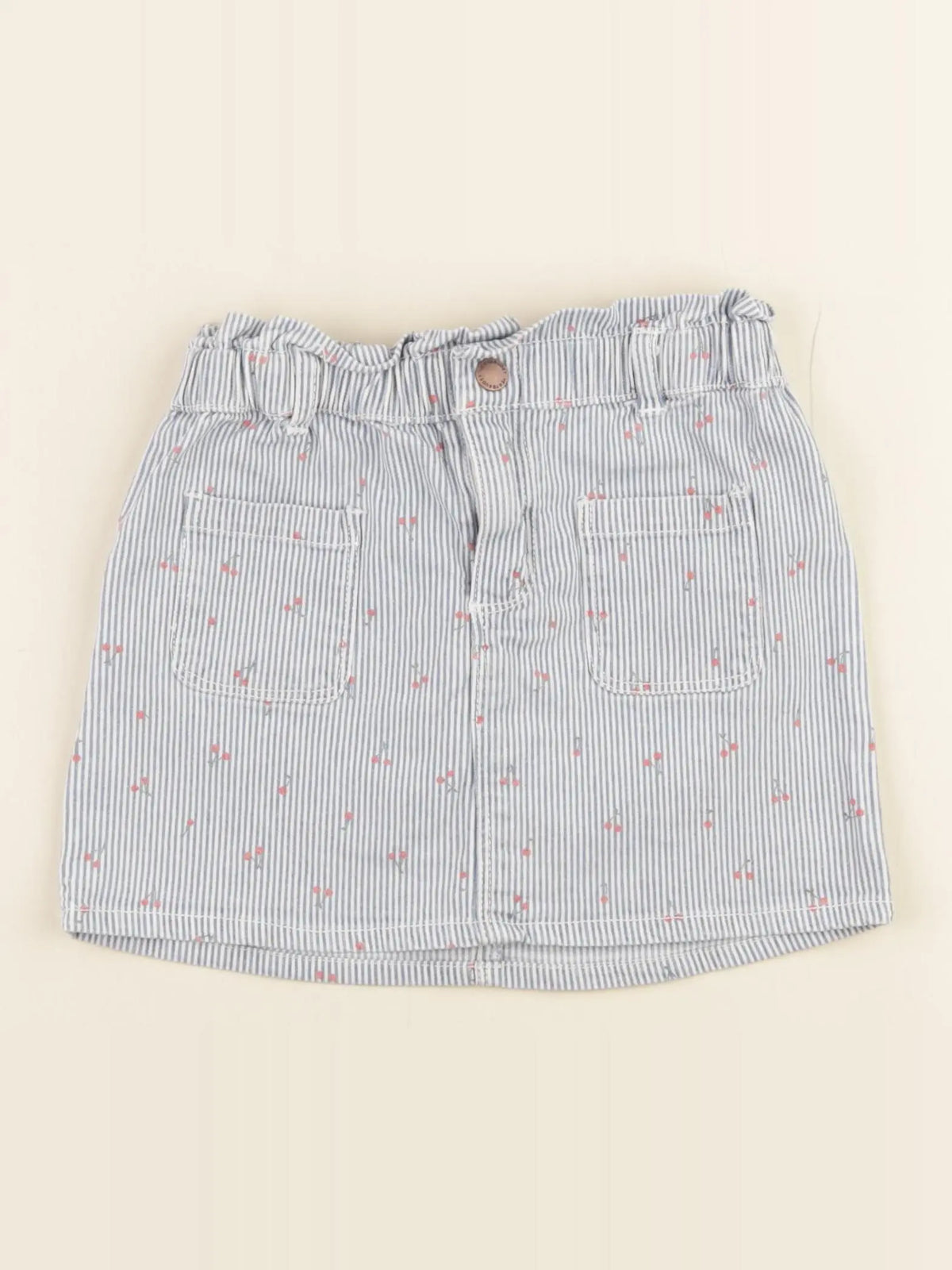 Vertbaudet - jupe blanc, bleu - 5 ans