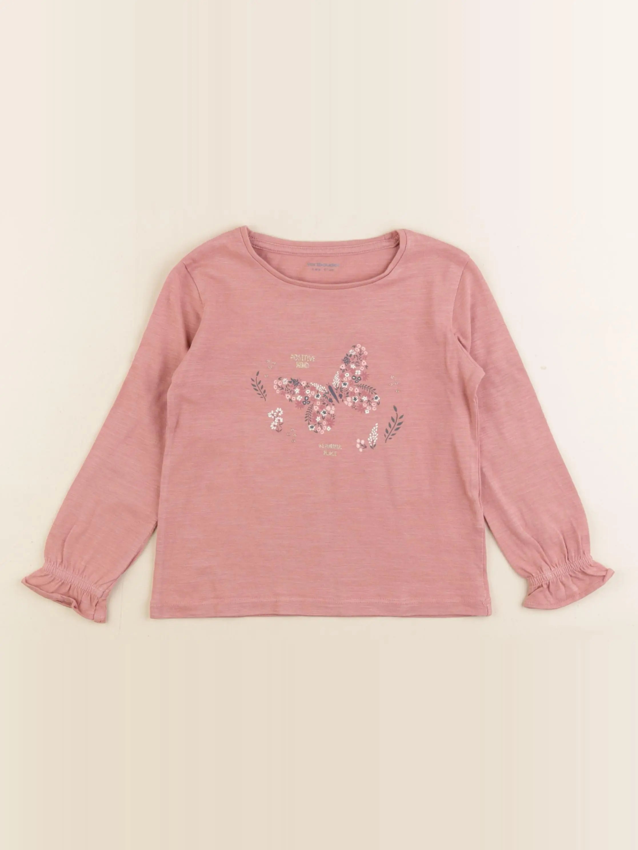 Vertbaudet - tee-shirt rose - 3 ans