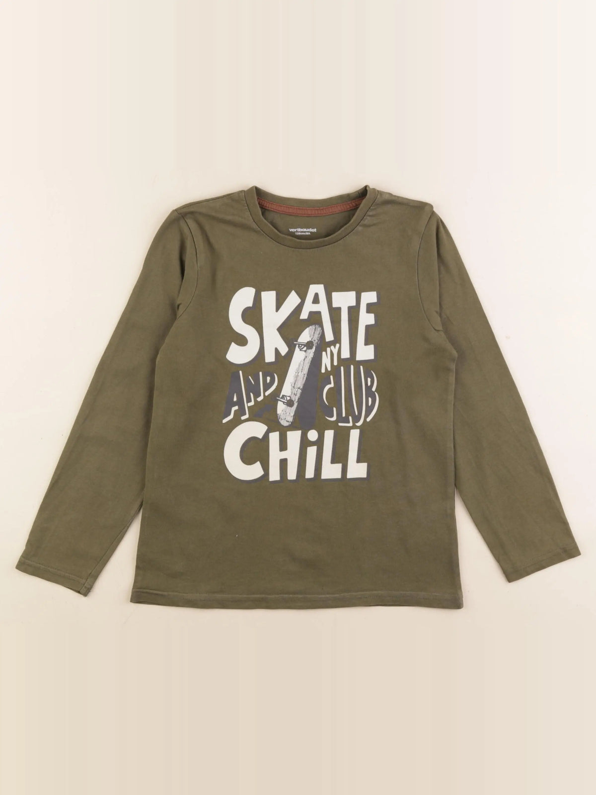 Vertbaudet - tee-shirt vert - 8 ans