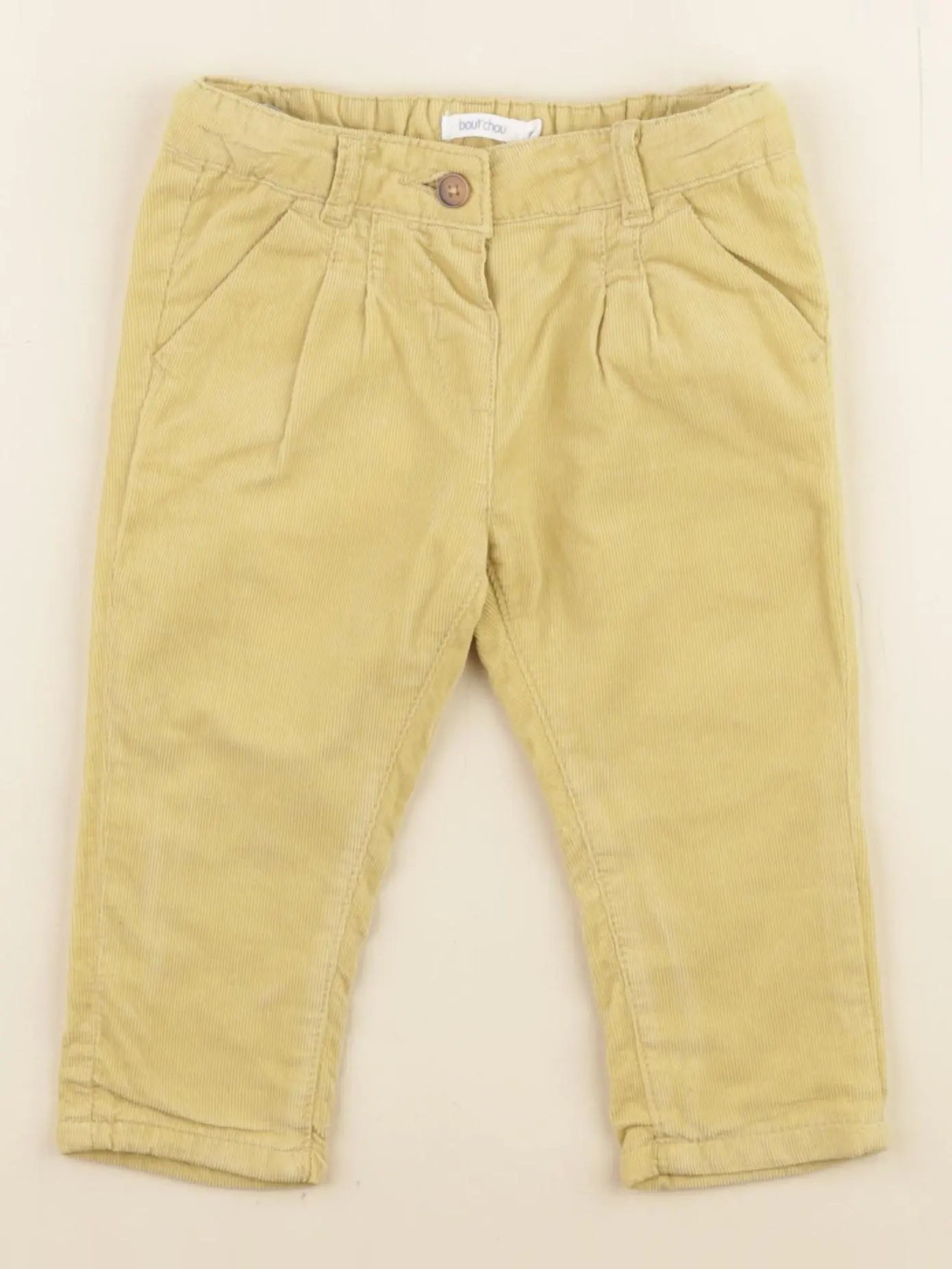 Boutchou - pantalon jaune - 9 mois