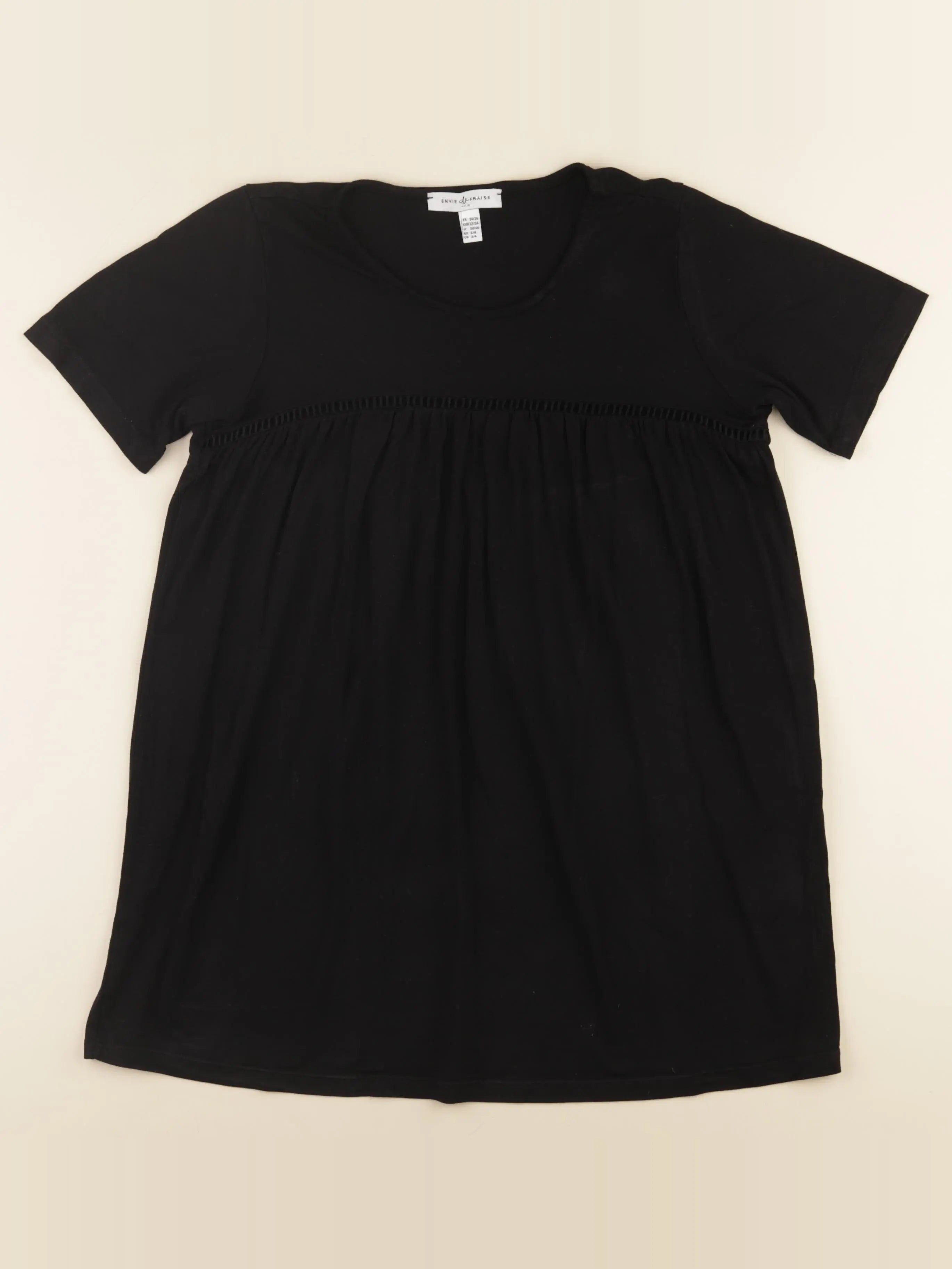 Envie de fraise - tee-shirt grossesse noir - 34 à 36
