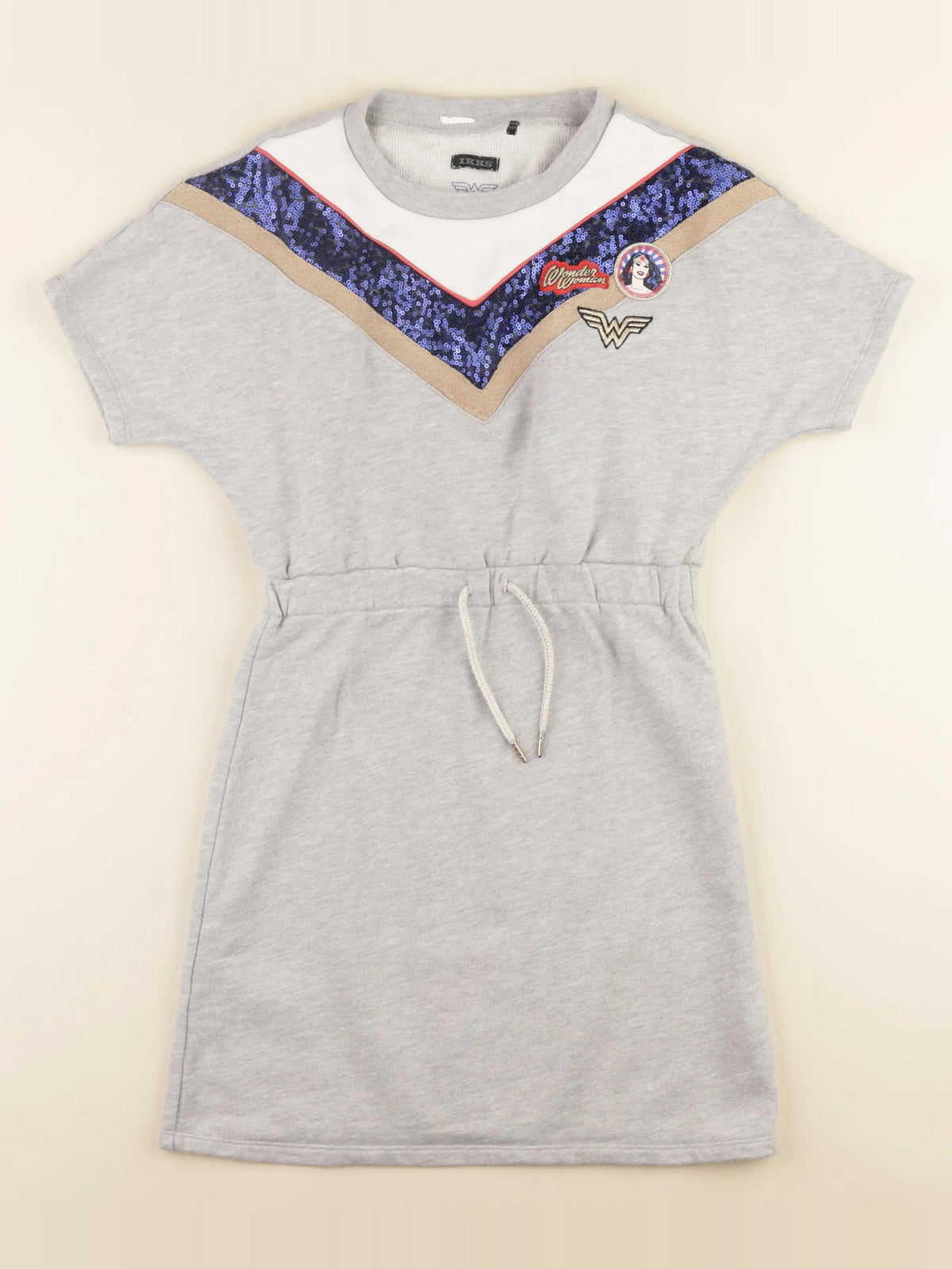 IKKS - robe gris - 10 ans