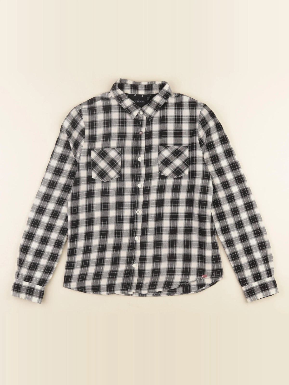 IKKS - chemise blanc, noir - 12 ans