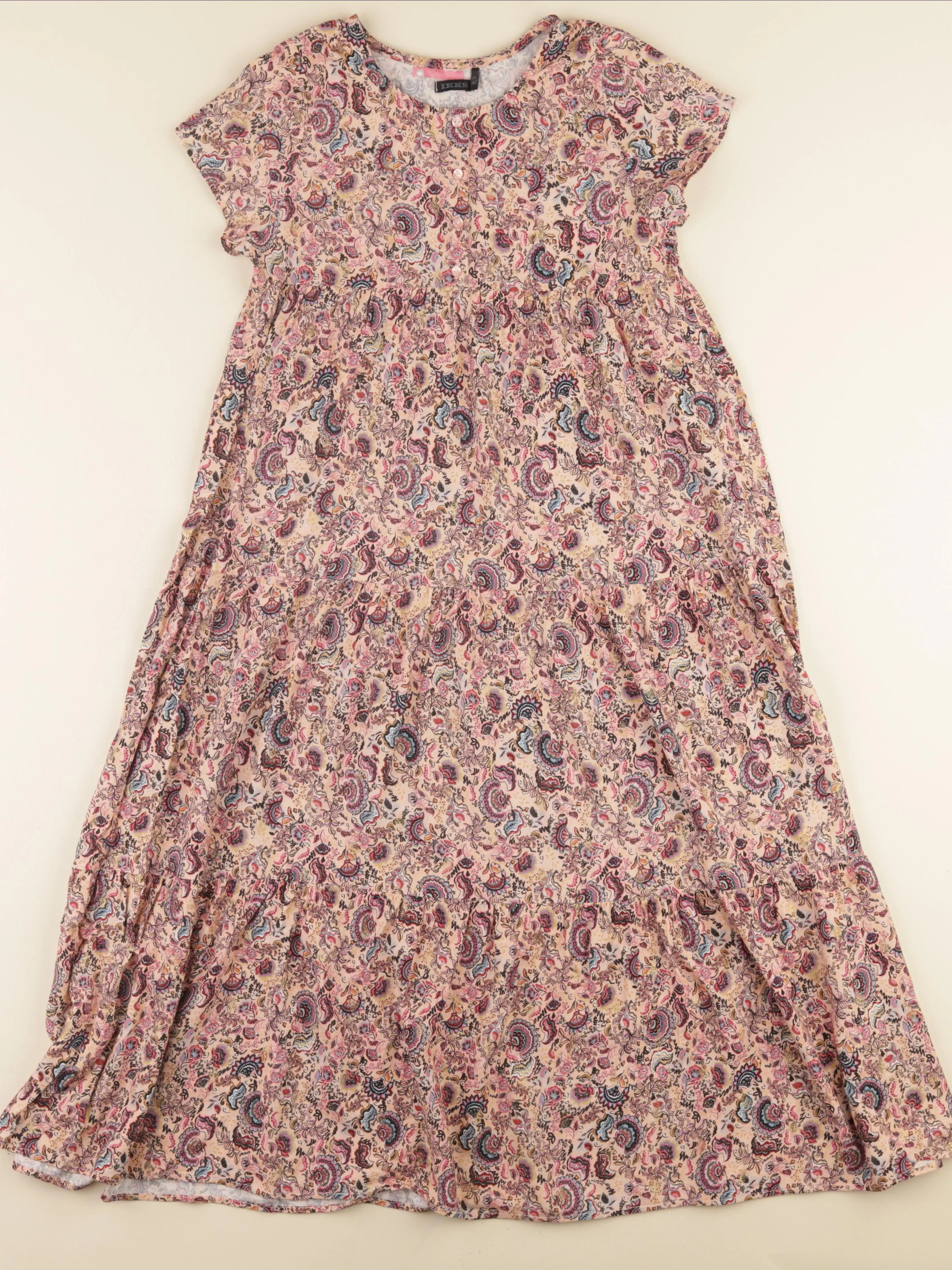 IKKS - robe rose - 10 ans