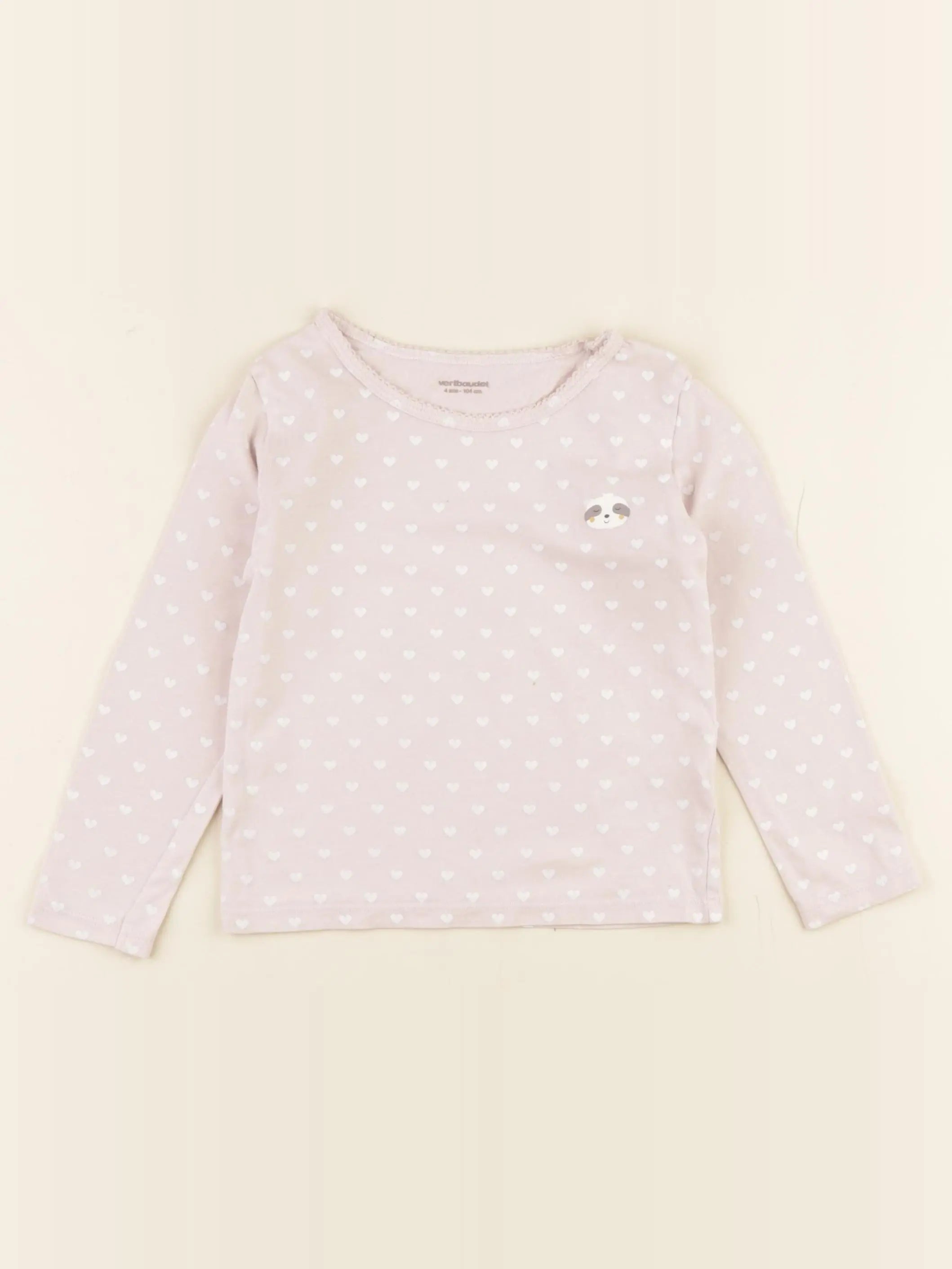 Vertbaudet - maillot de corps rose - 4 ans