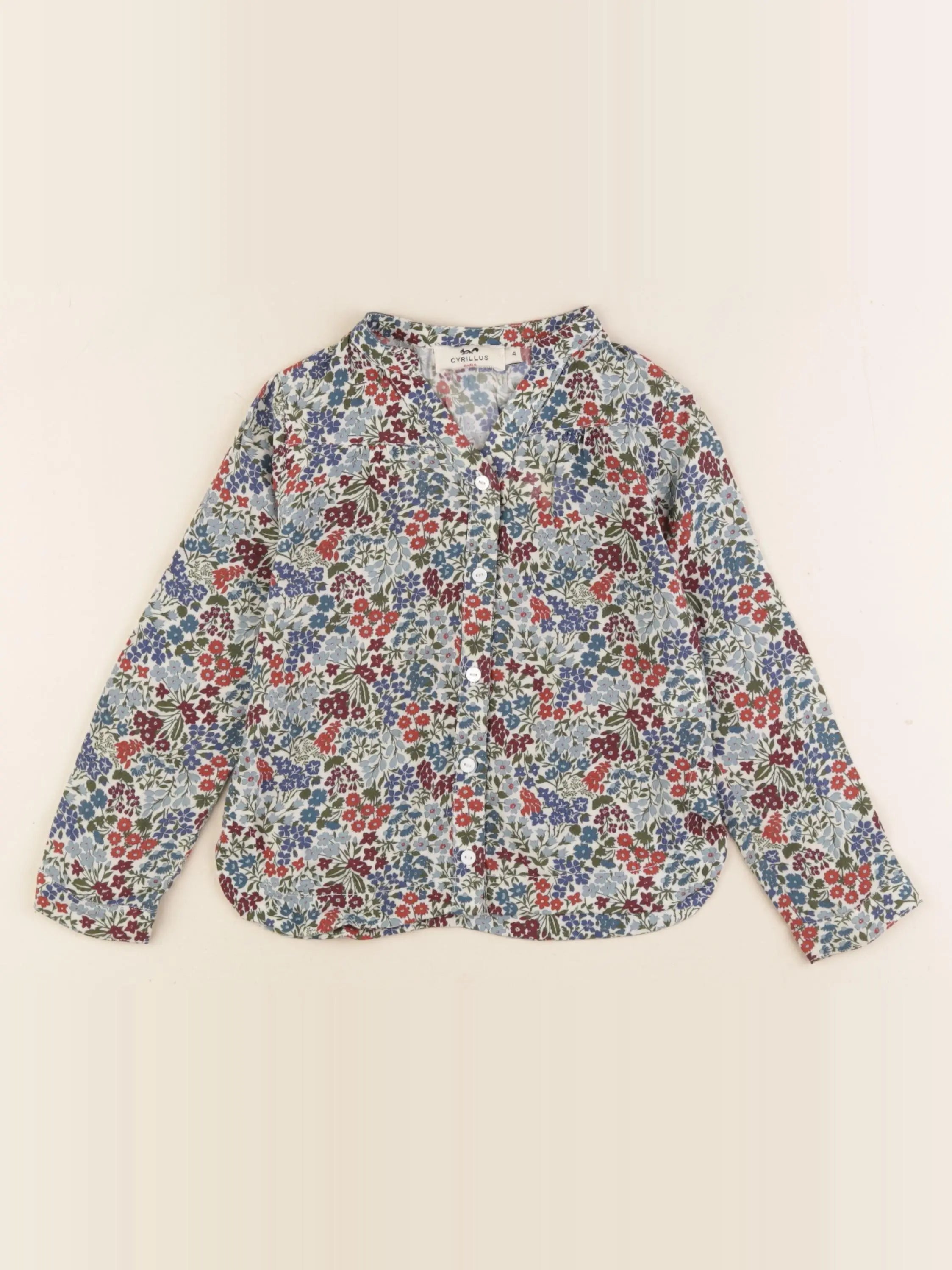 Cyrillus - blouse multicolore - 4 ans