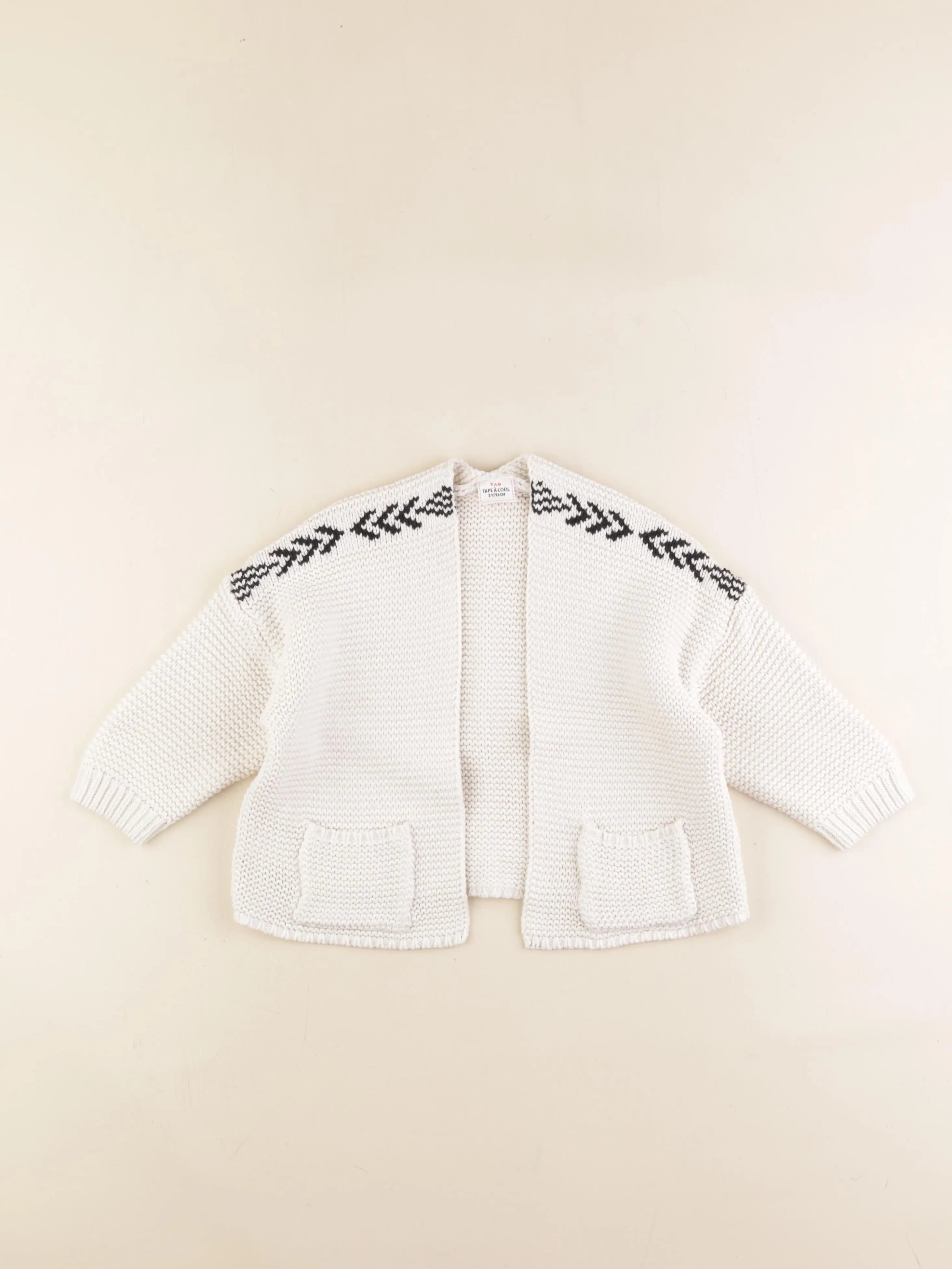 Tape à l'oeil - gilet blanc - 3 ans