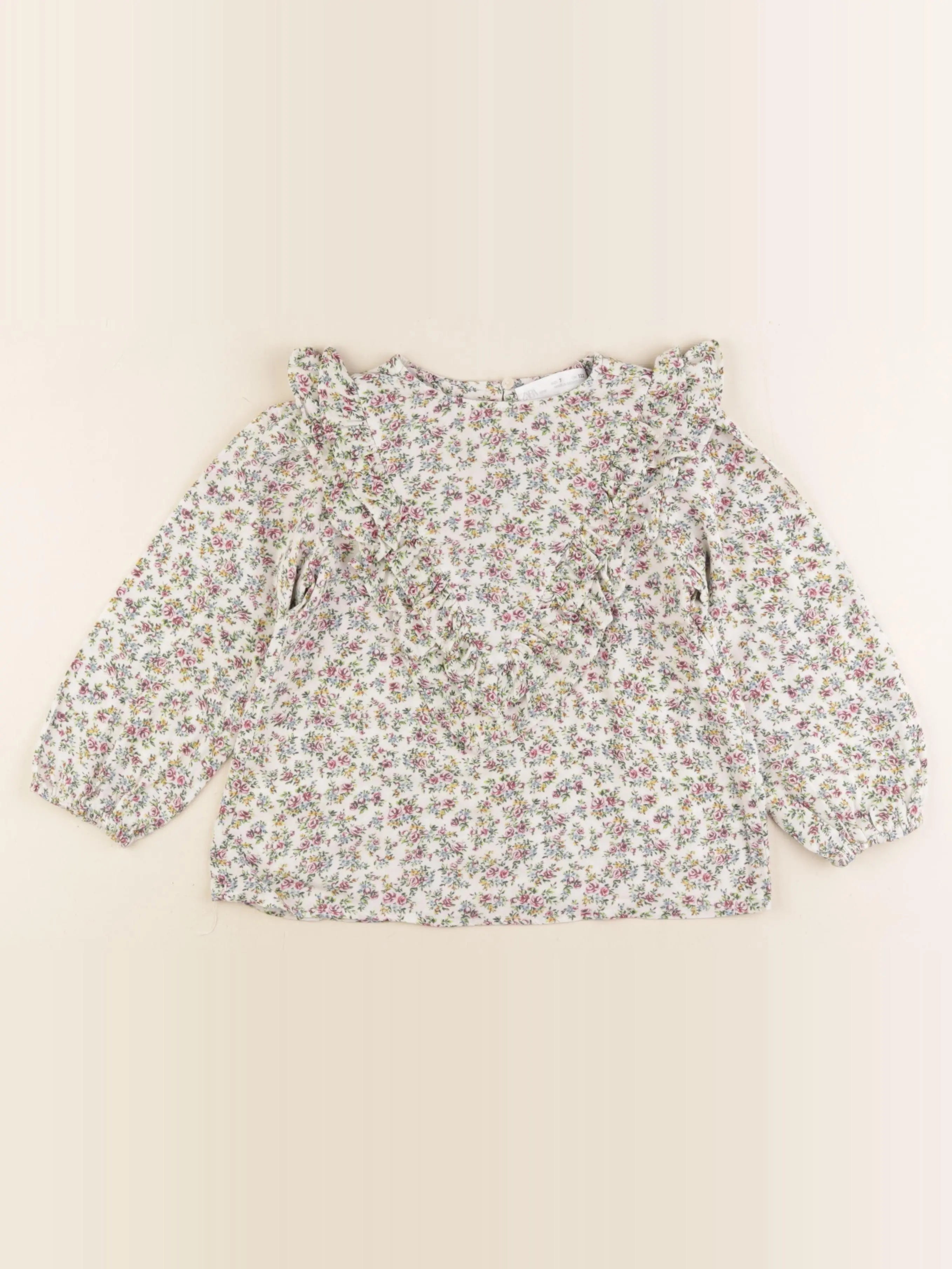 Zara - blouse beige - 7 ans