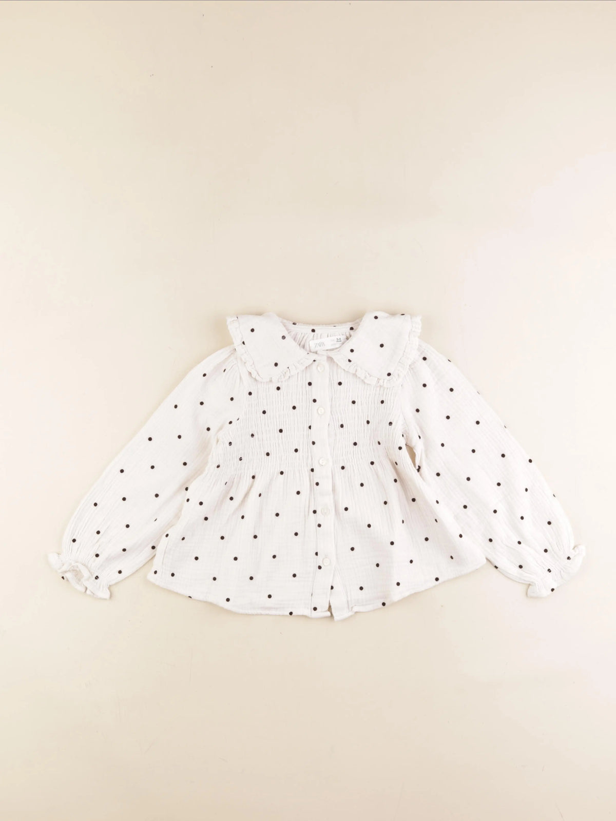 Zara - blouse beige - 3/4 ans