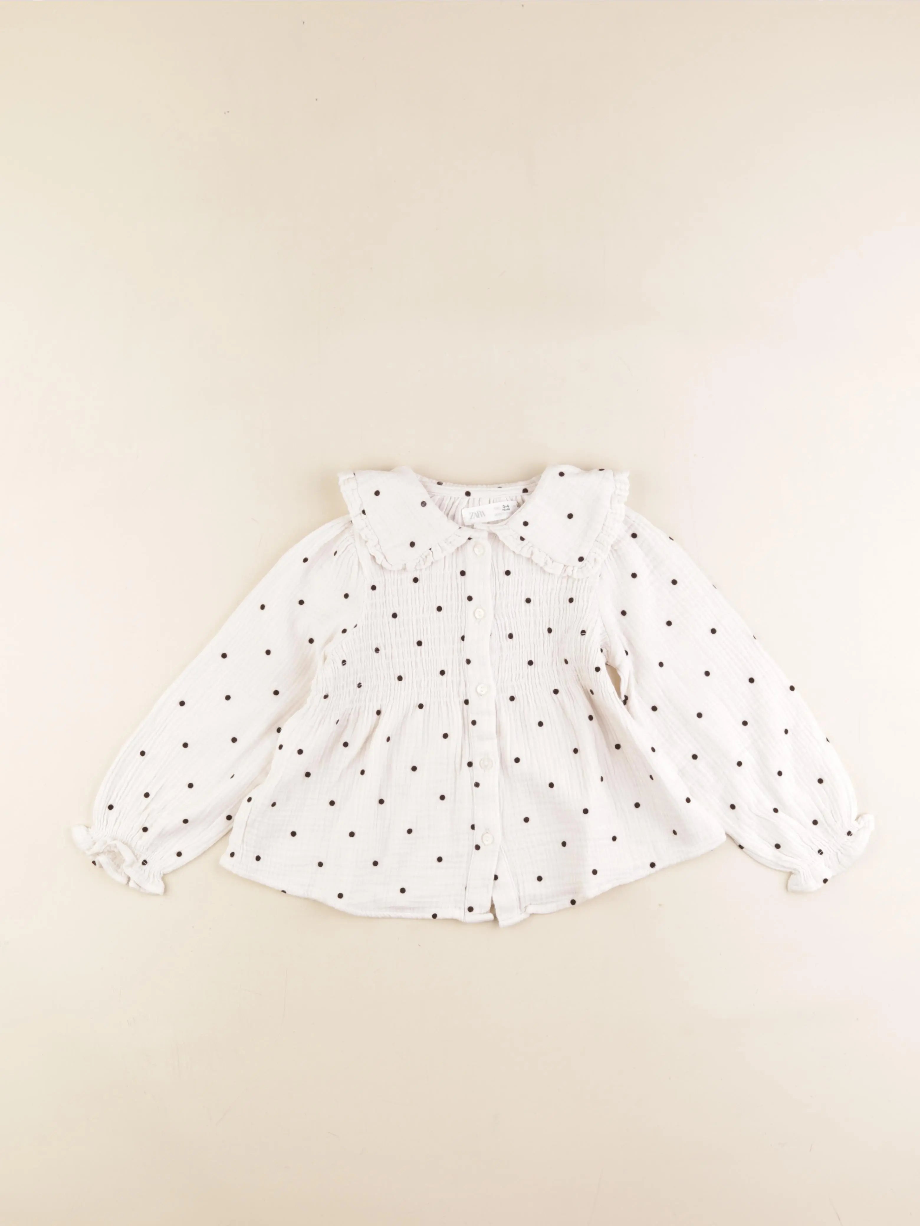 Zara - blouse beige - 3/4 ans