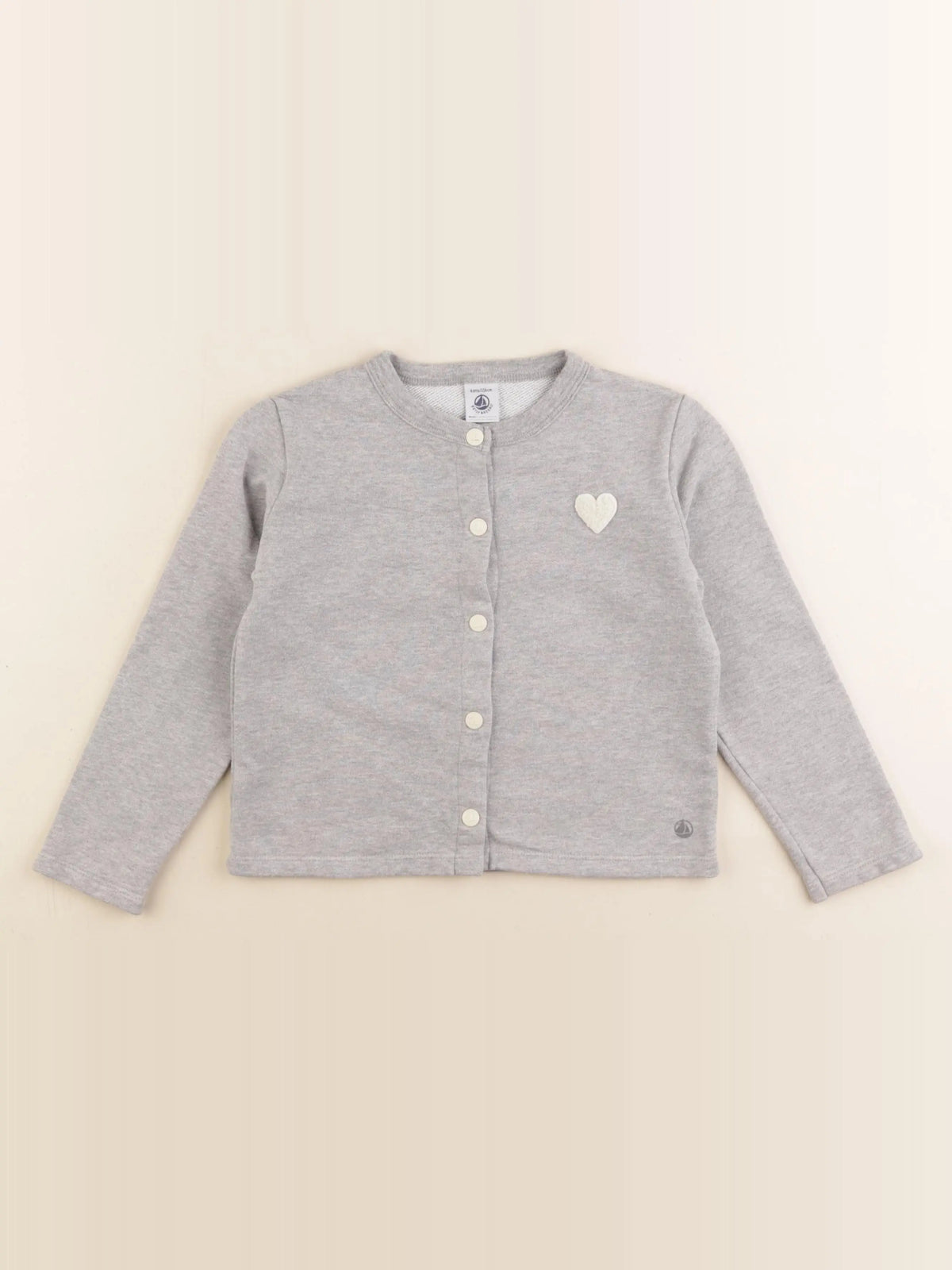 Petit Bateau - sweat gris - 6 ans
