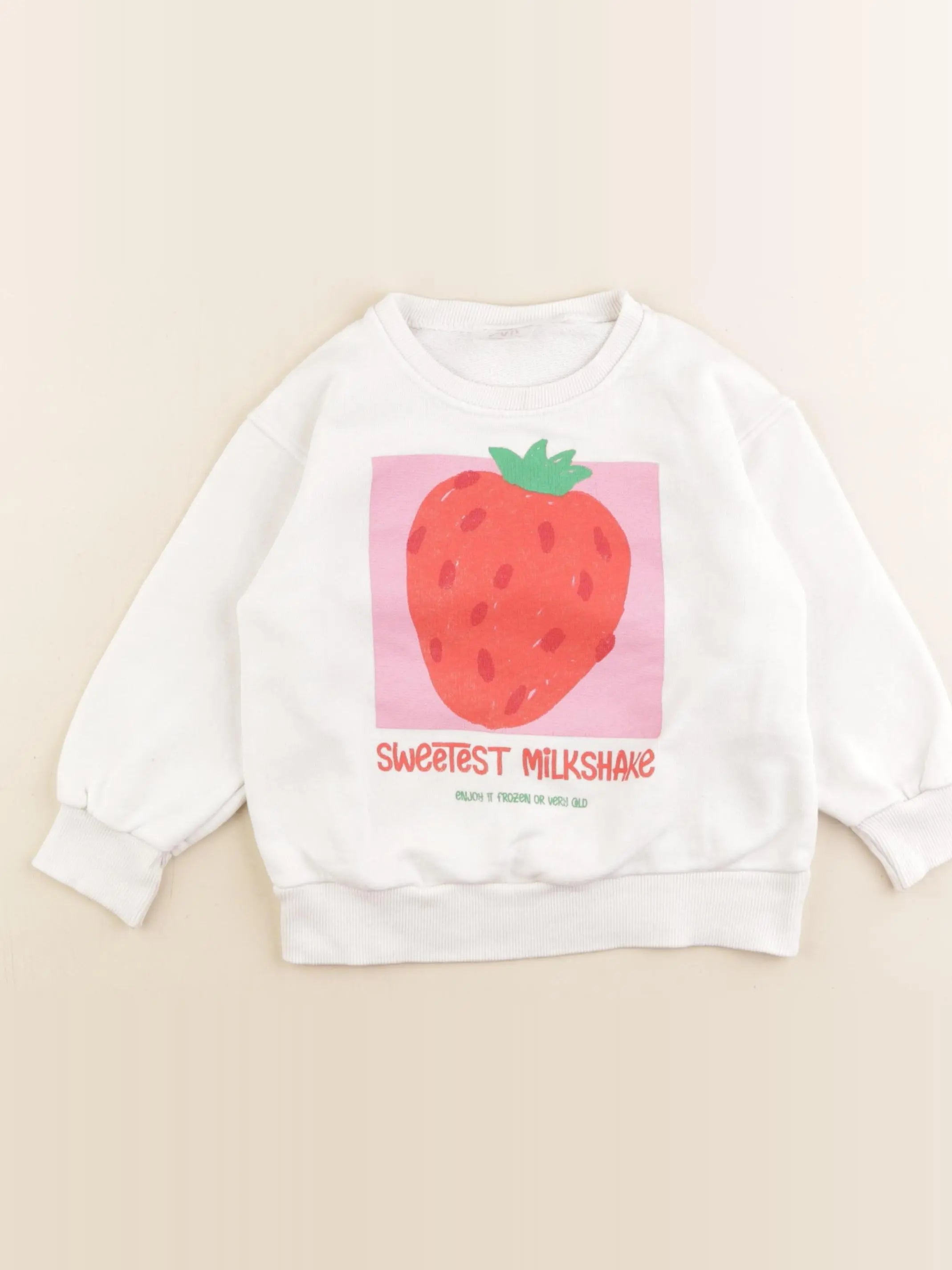 Zara - sweat blanc - 18/24 mois