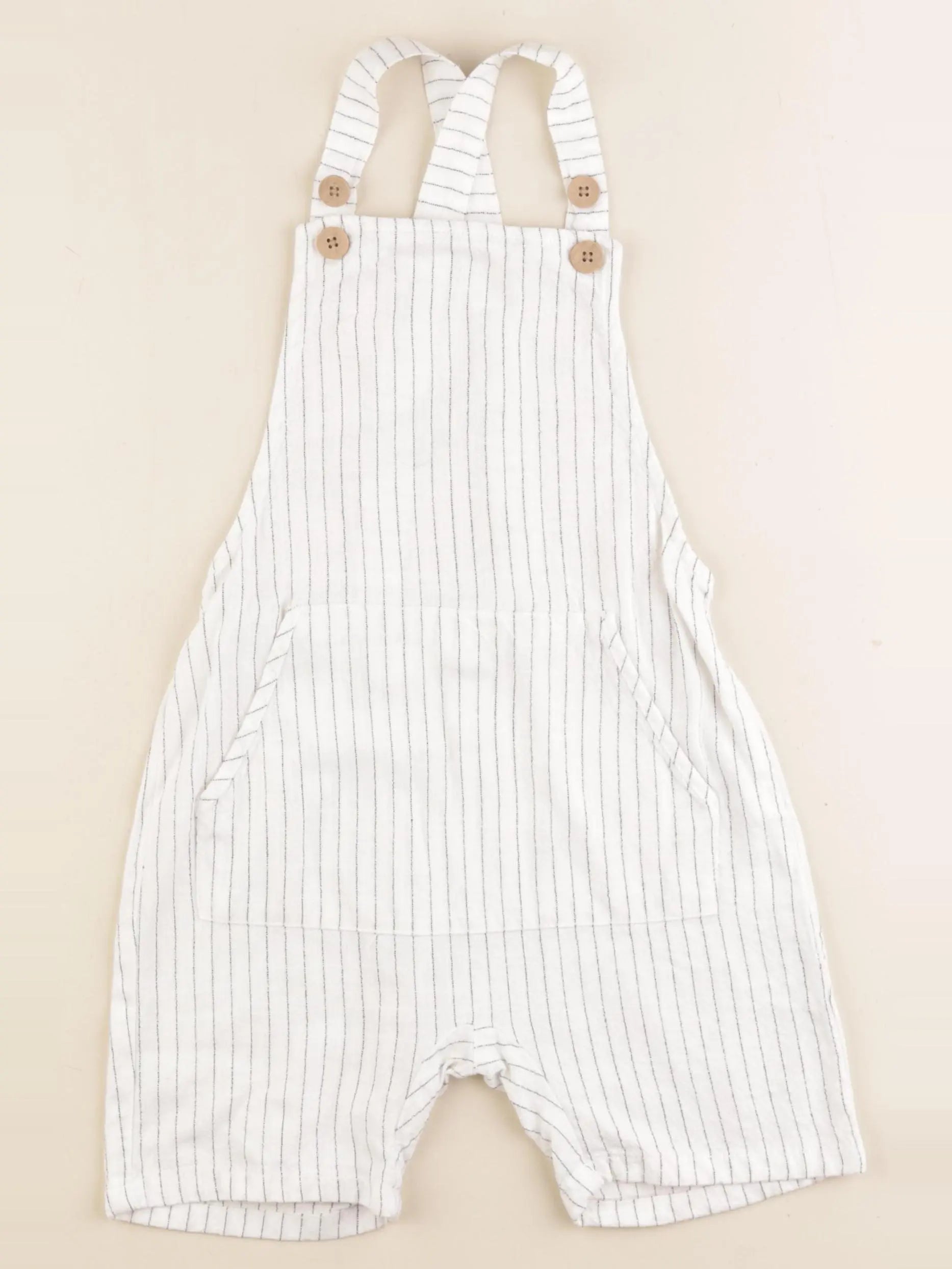 Zara - salopette blanc - 3/4 ans