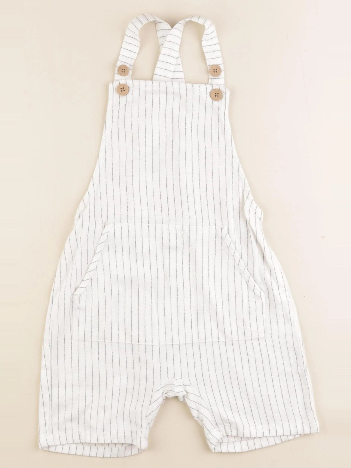 Zara - salopette blanc - 3/4 ans