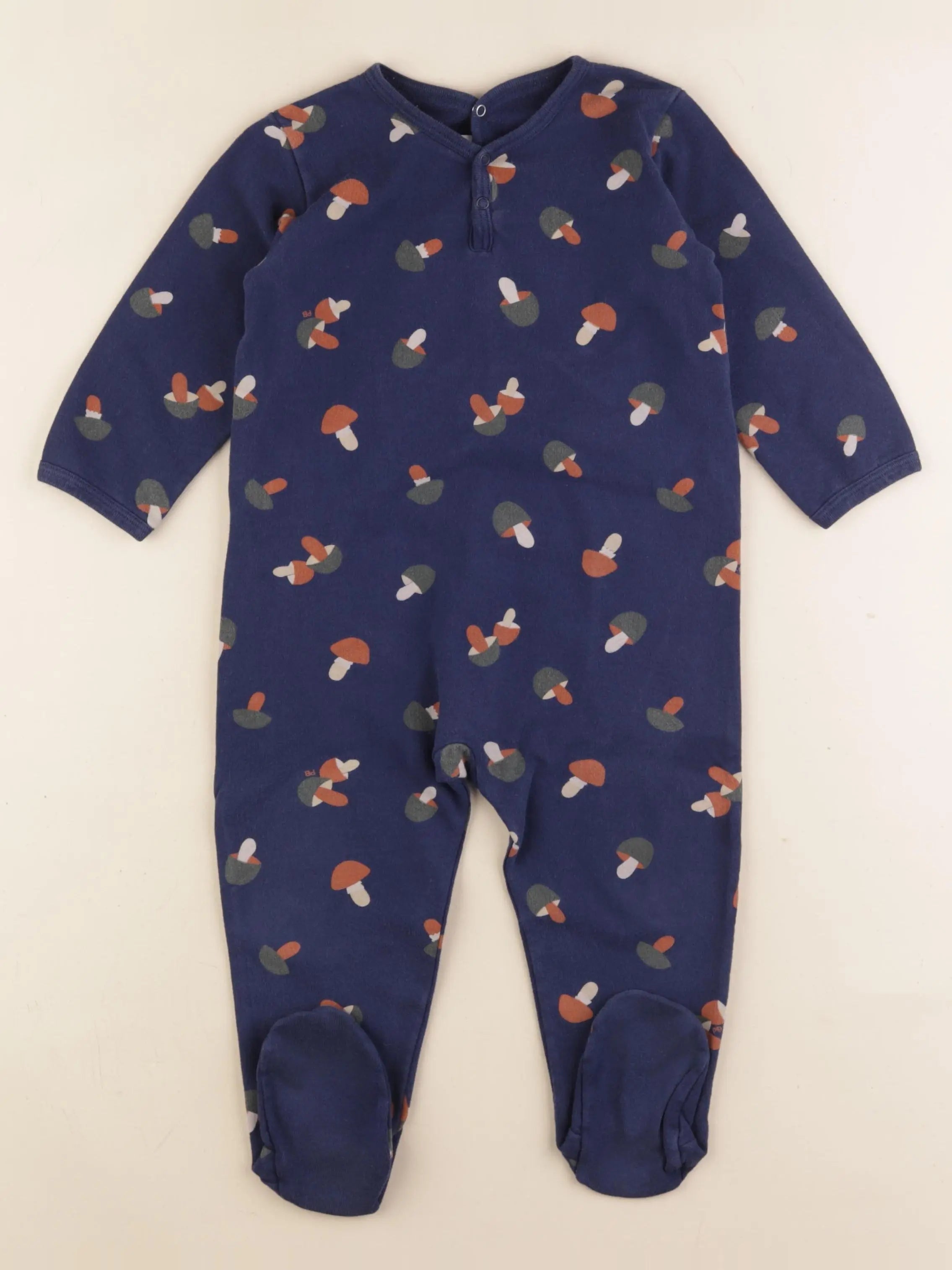 Petit Bateau - pyjama coton bleu - 24 mois