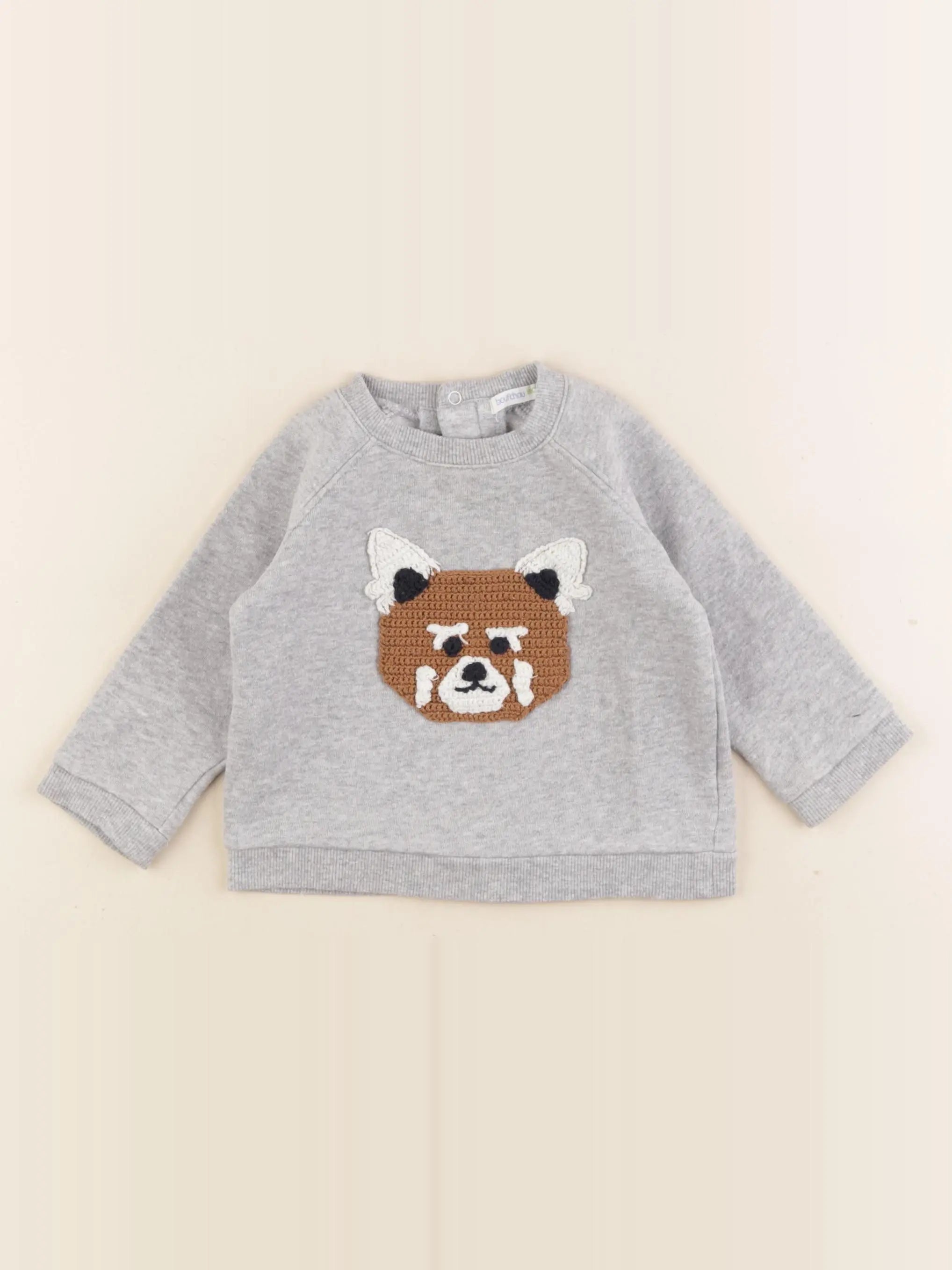 Boutchou - sweat gris - 12 mois