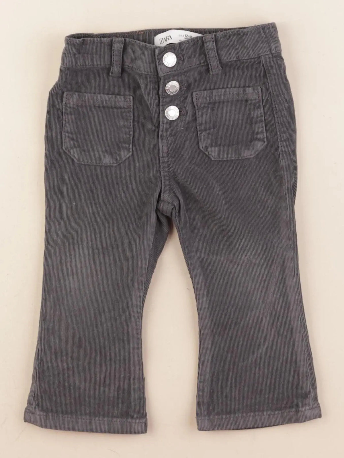 Zara - pantalon gris - 12/18 mois