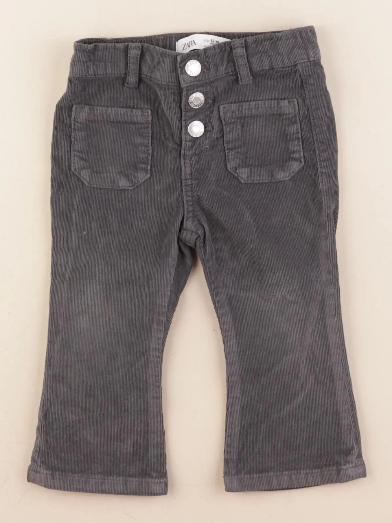 Zara - pantalon gris - 12/18 mois