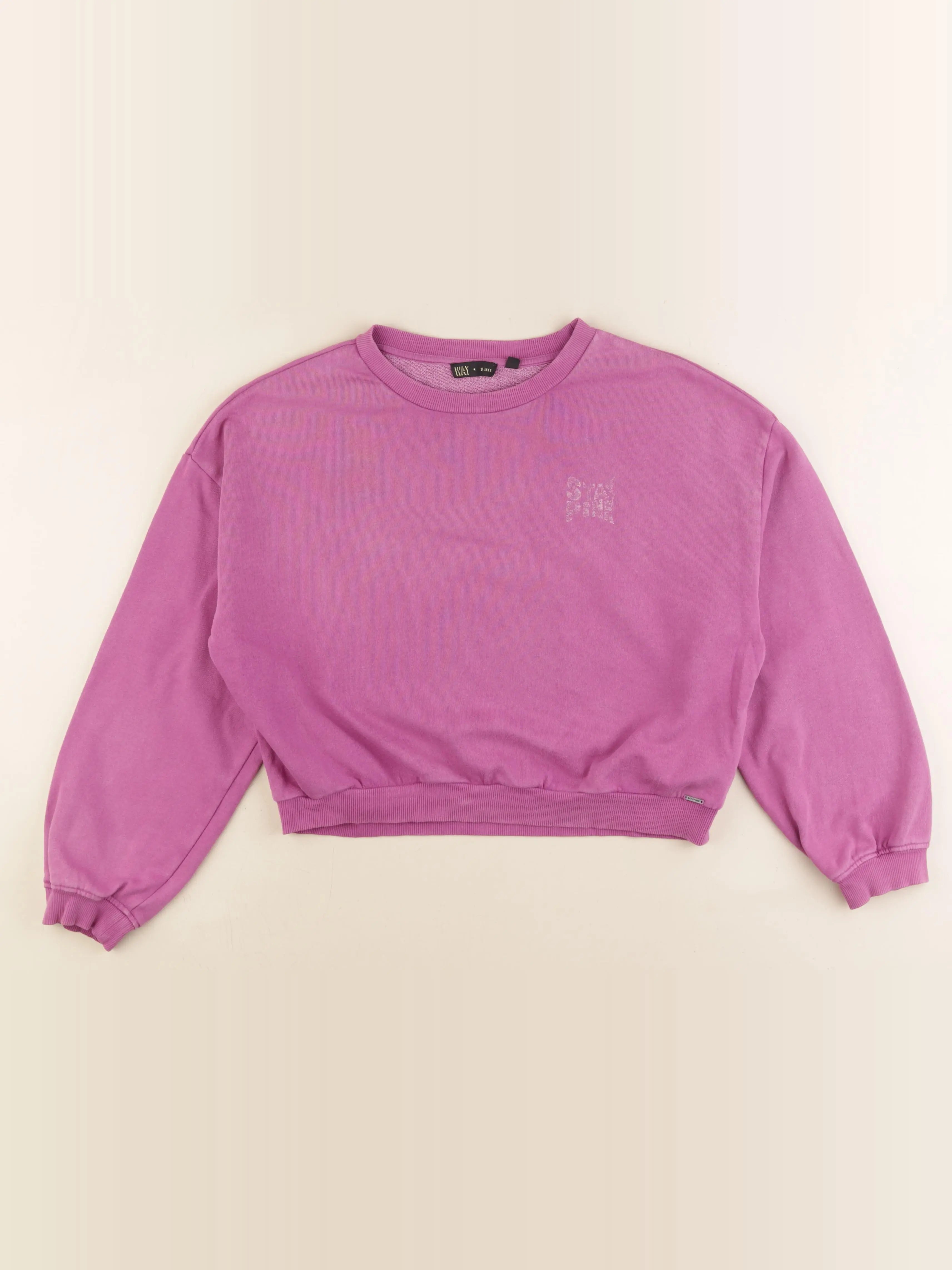 IKKS - sweat imprimé au dos violet - 12 ans