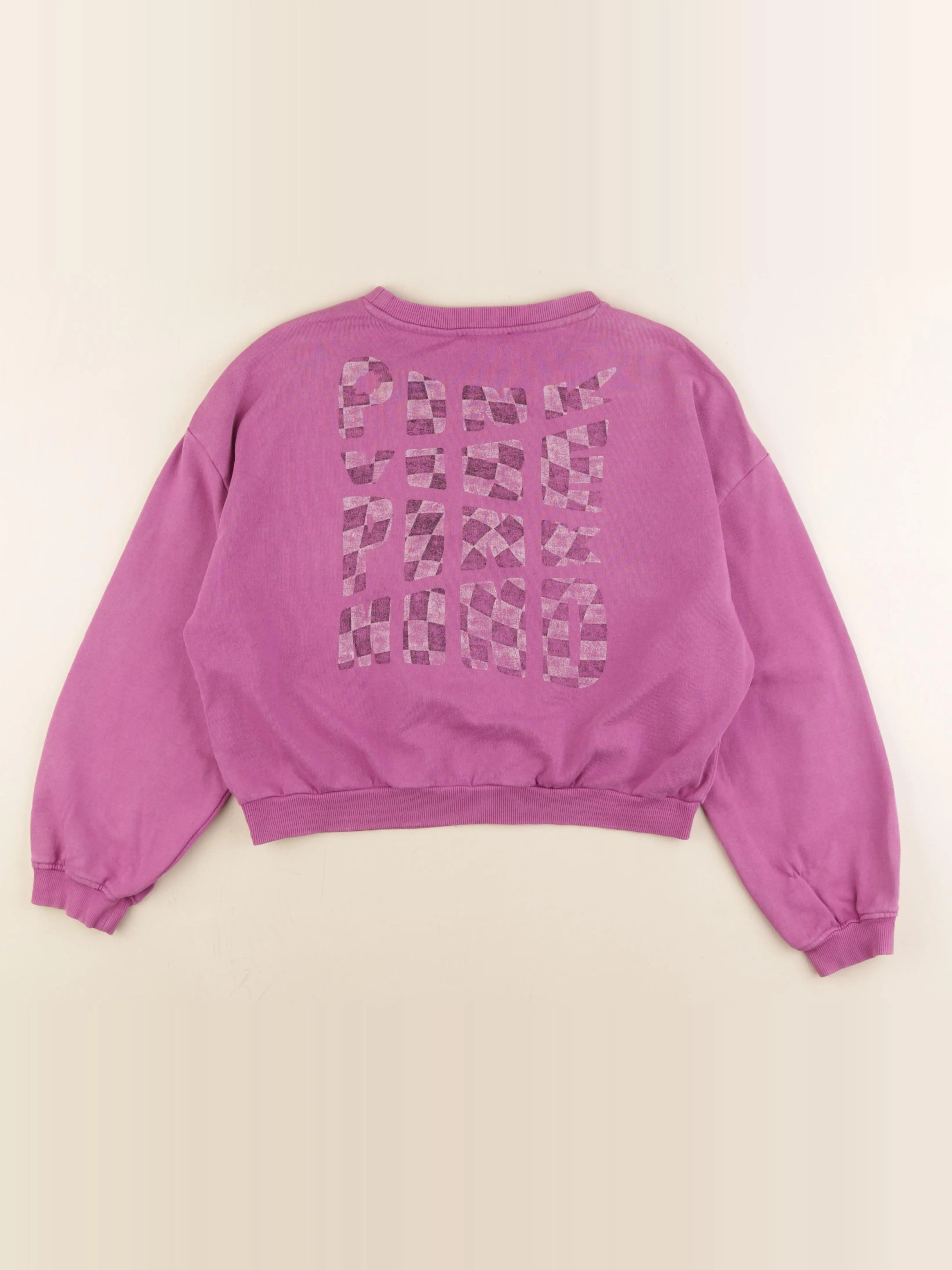 IKKS - sweat imprimé au dos violet - 12 ans