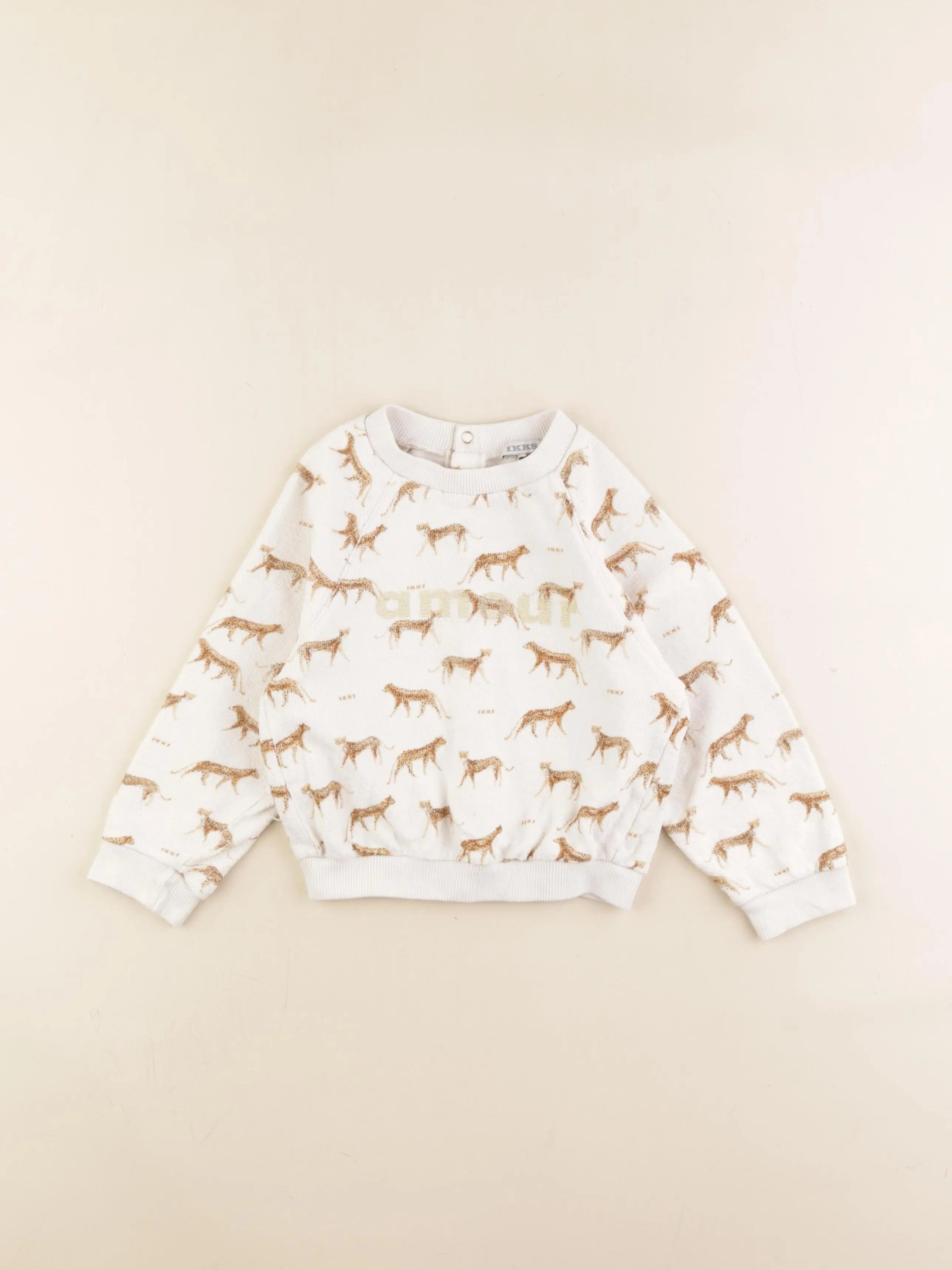IKKS - sweat beige - 3 ans