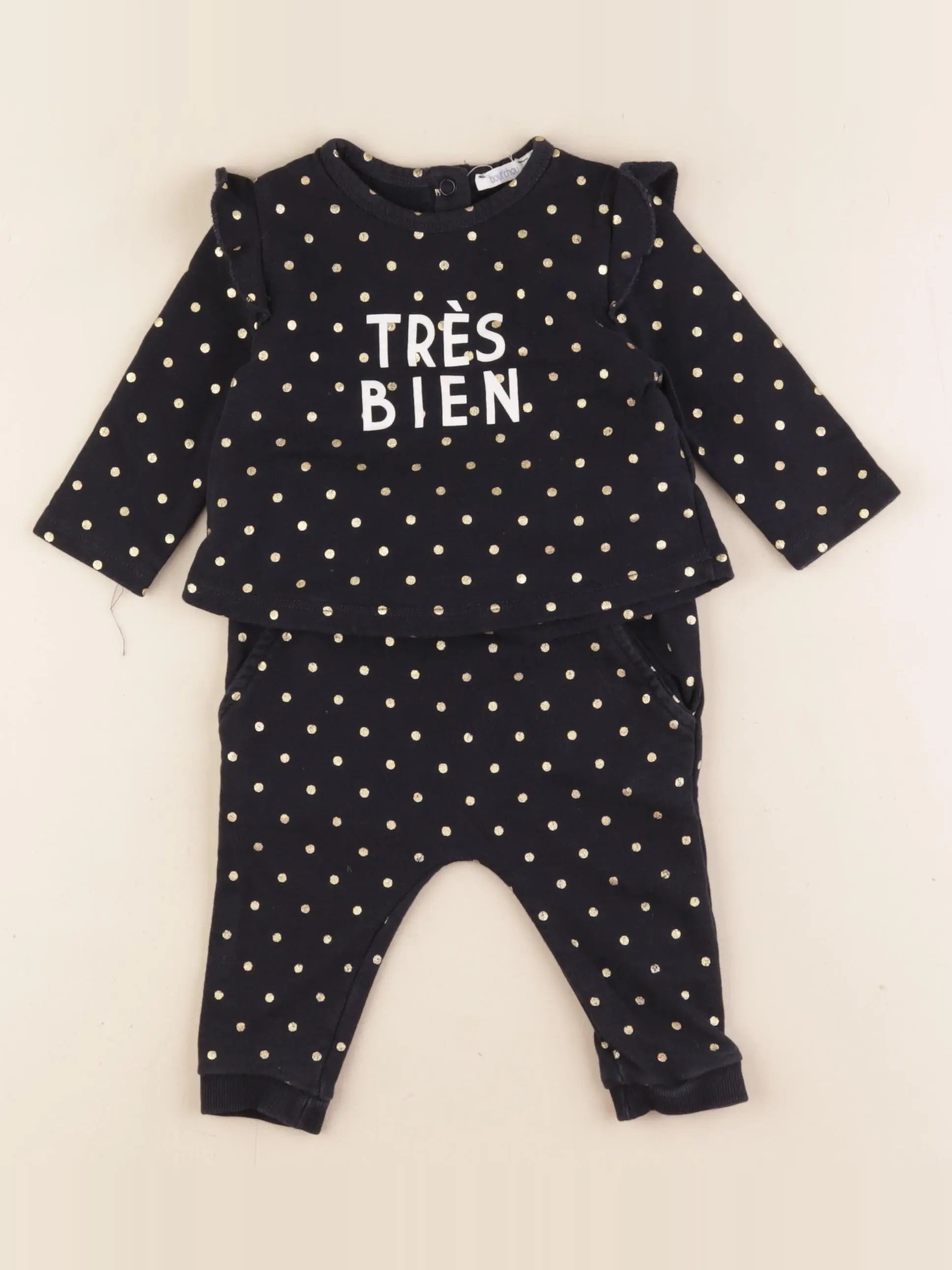 Boutchou - ensemble bleu - 6 mois