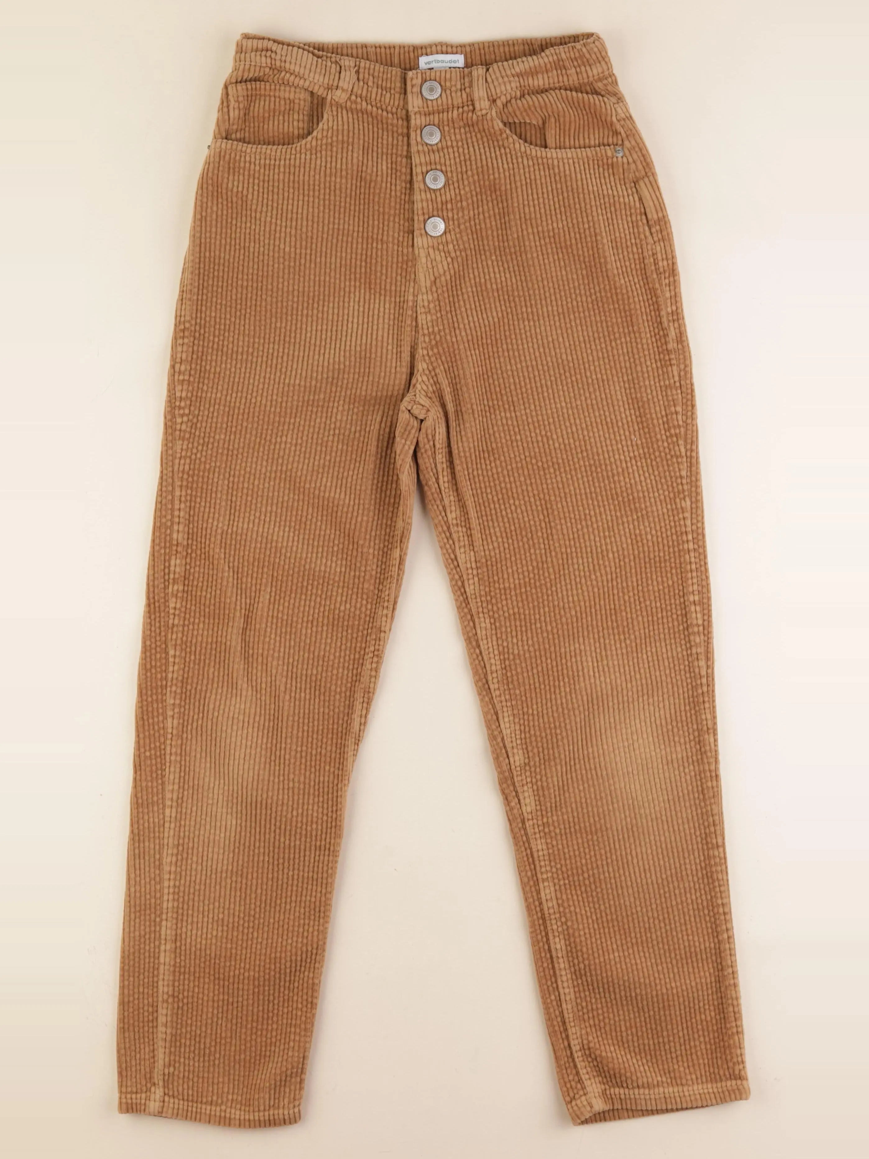 Vertbaudet - pantalon marron - 14 ans