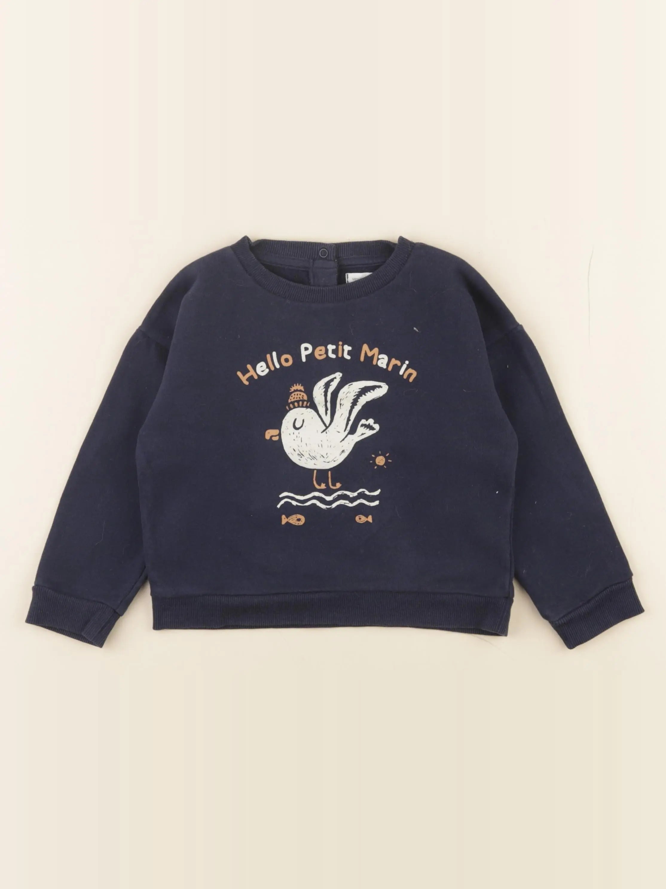 Vertbaudet - sweat bleu - 36 mois