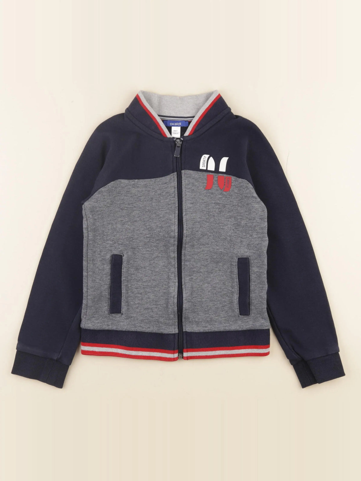 Okaidi - sweat bleu - 8 ans