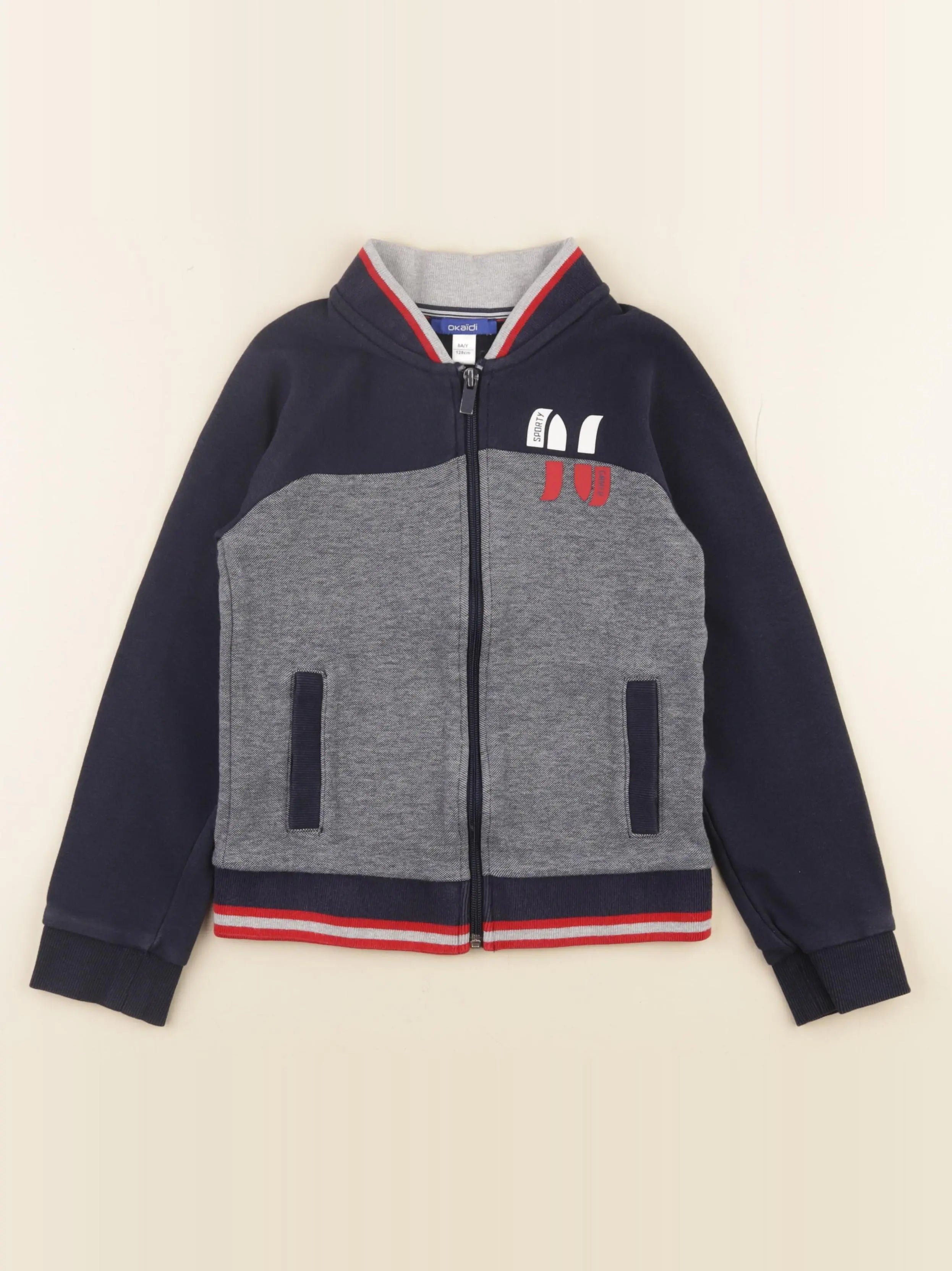 Okaidi - sweat bleu - 8 ans