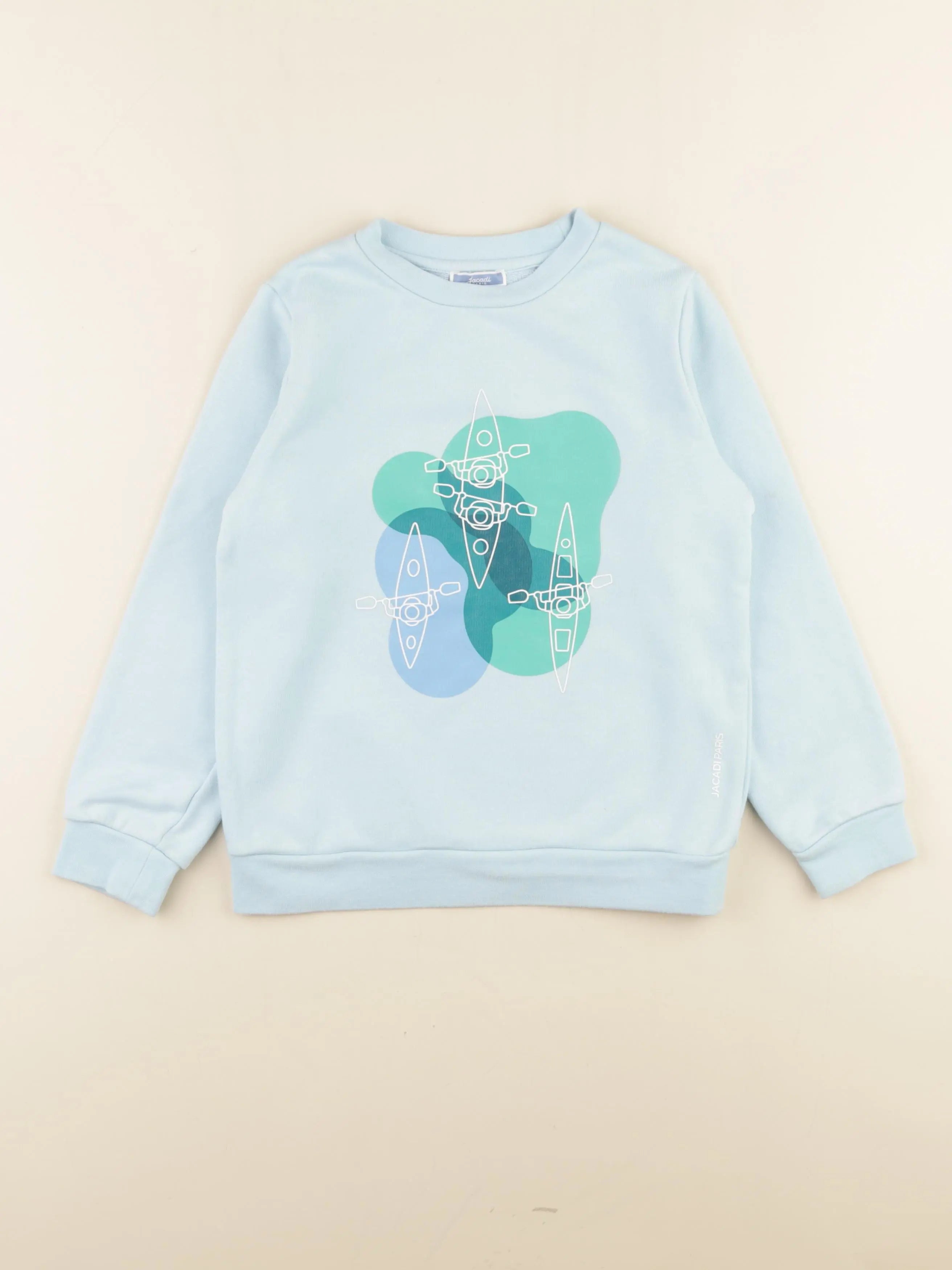 Jacadi - sweat bleu - 8 ans