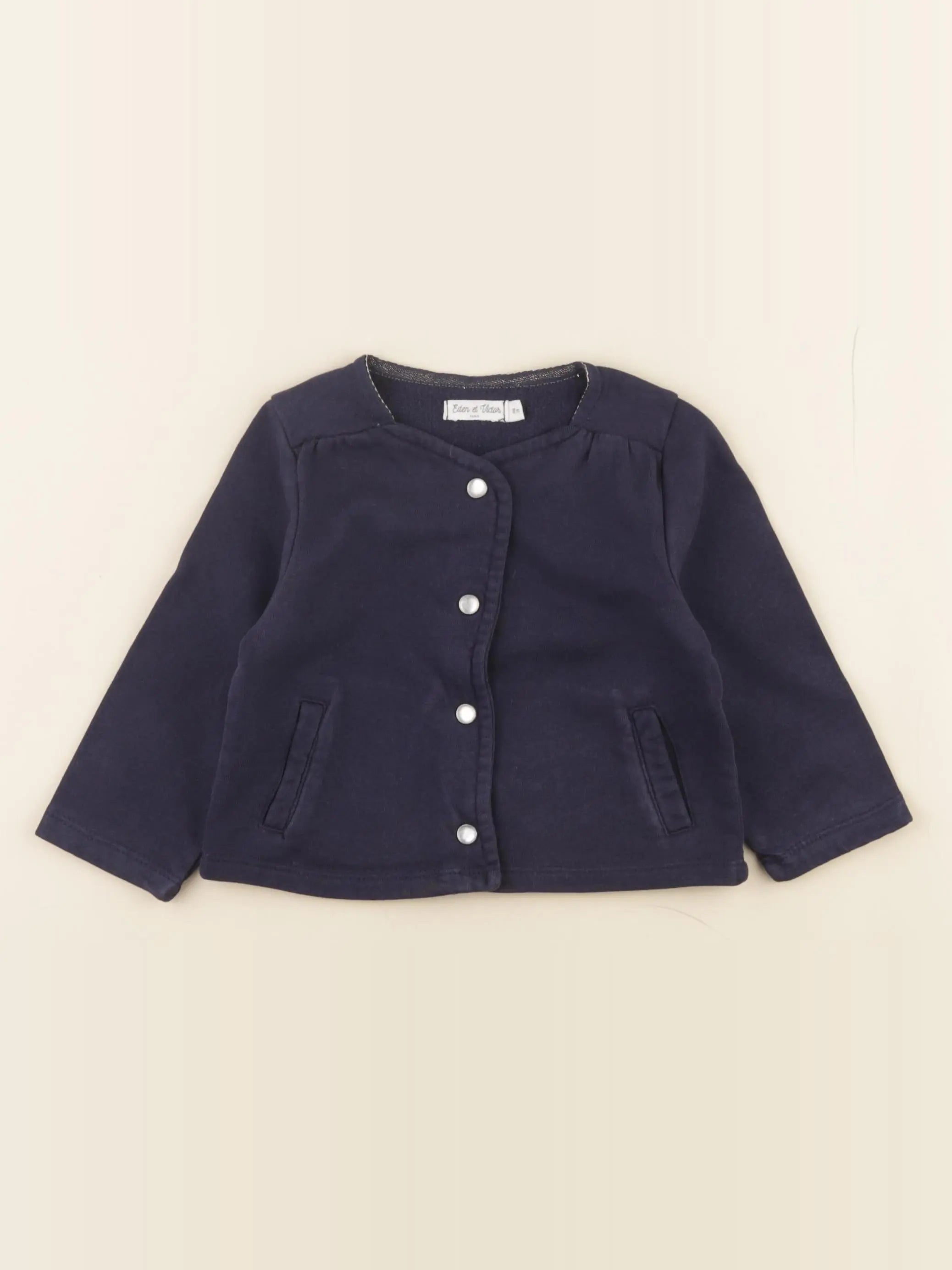 Eden & Victor - sweat bleu - 18 mois