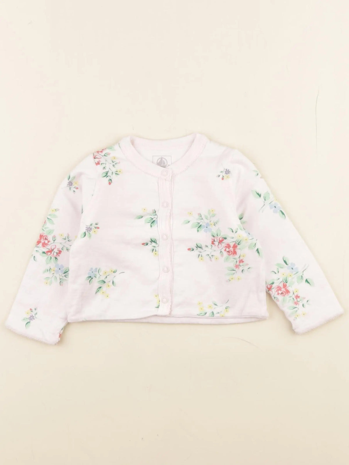 Petit Bateau - sweat rose - 6 mois