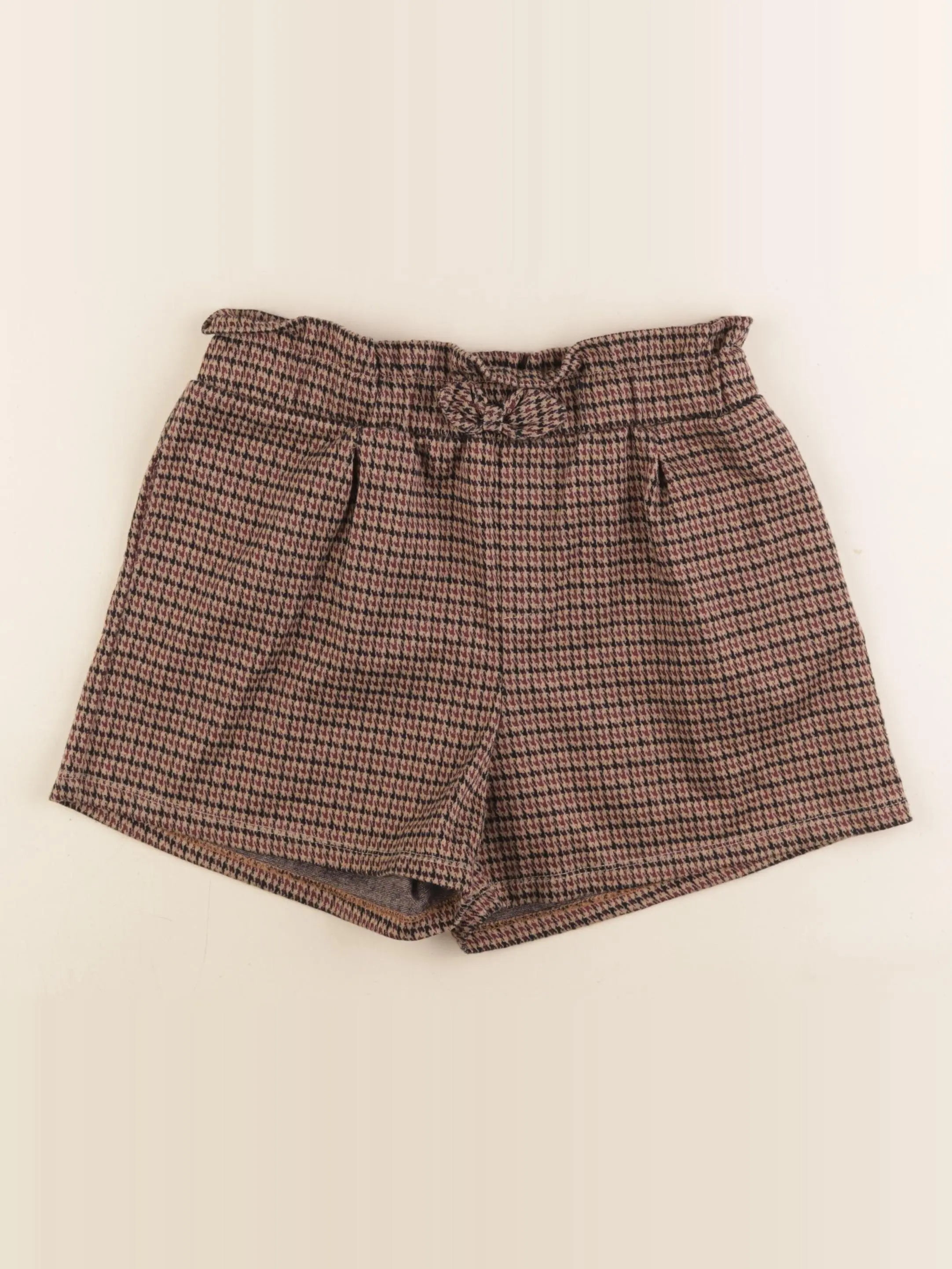 Vertbaudet - short marron, rouge - 12 ans