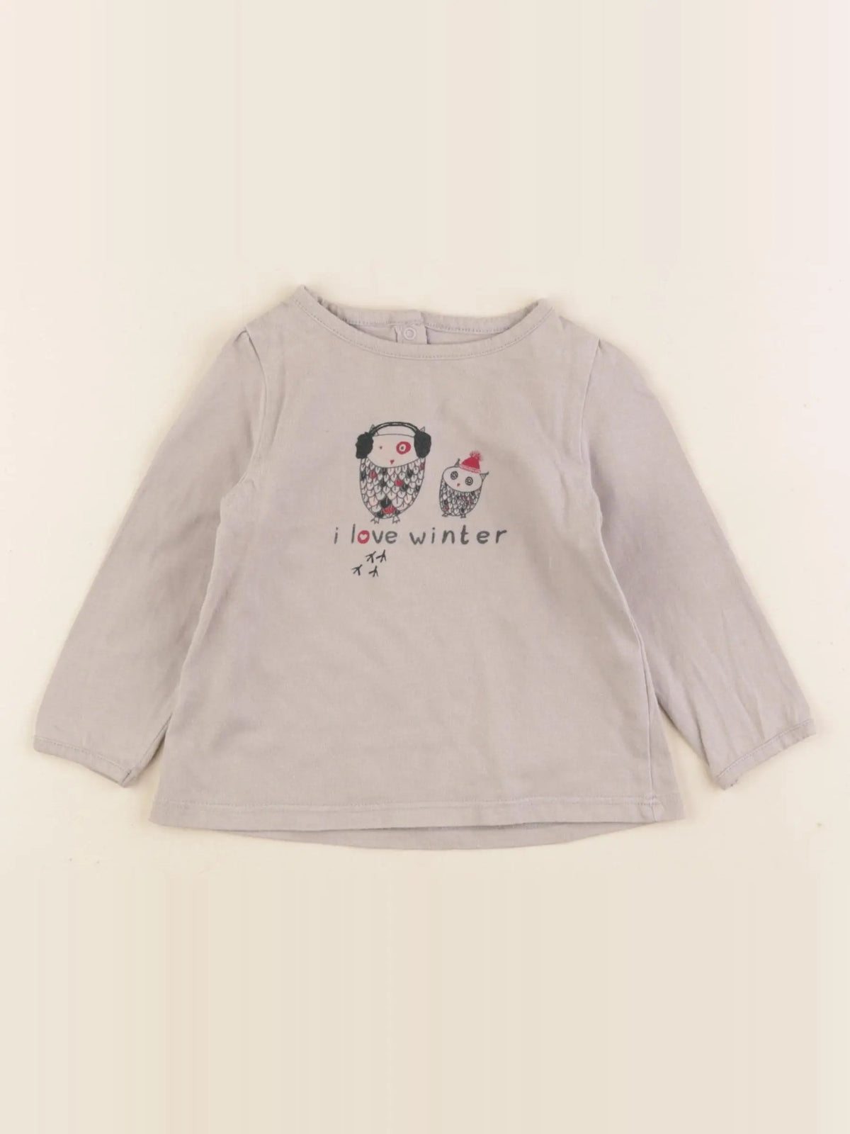 Boutchou - tee-shirt gris - 12 mois
