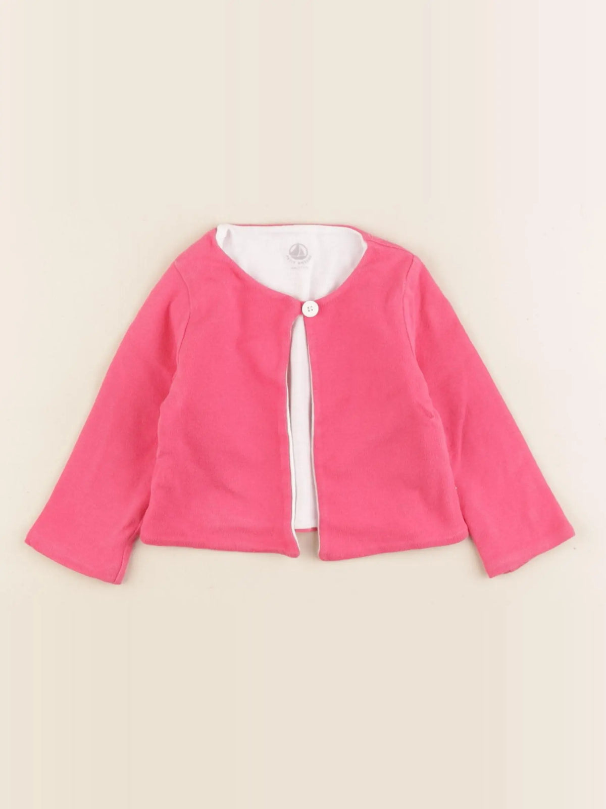 Petit Bateau - sweat rose - 6 mois