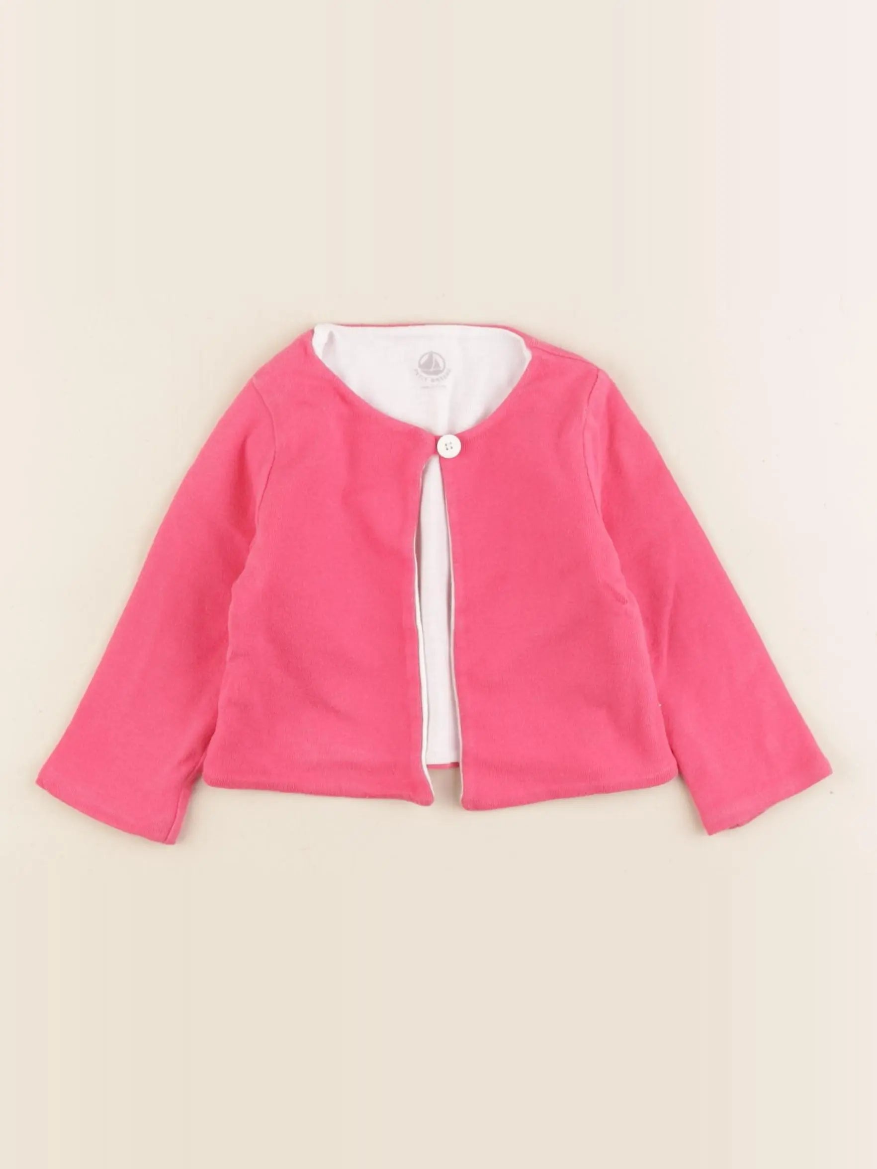 Petit Bateau - sweat rose - 6 mois