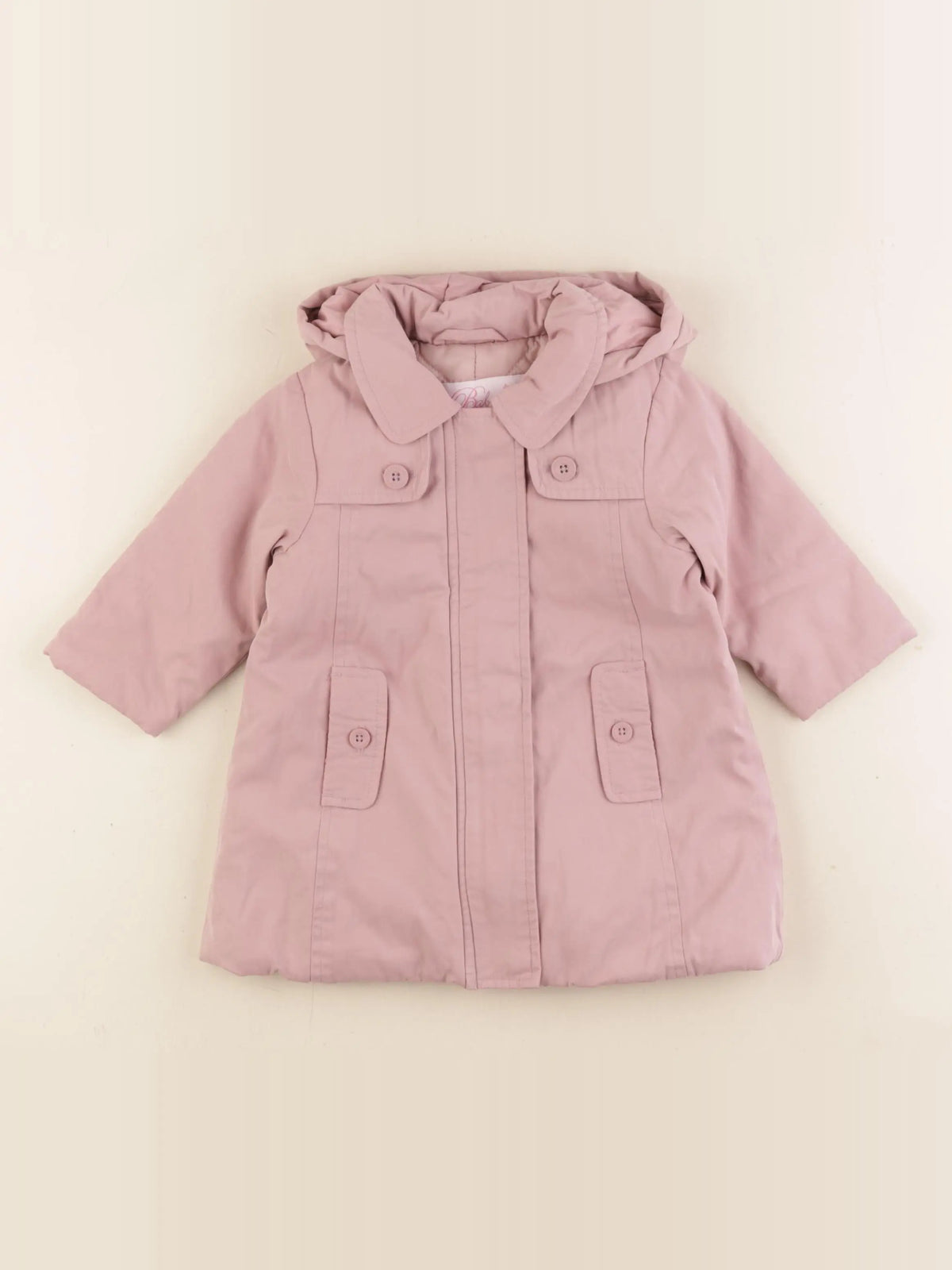 Cyrillus - manteau rose - 9 mois