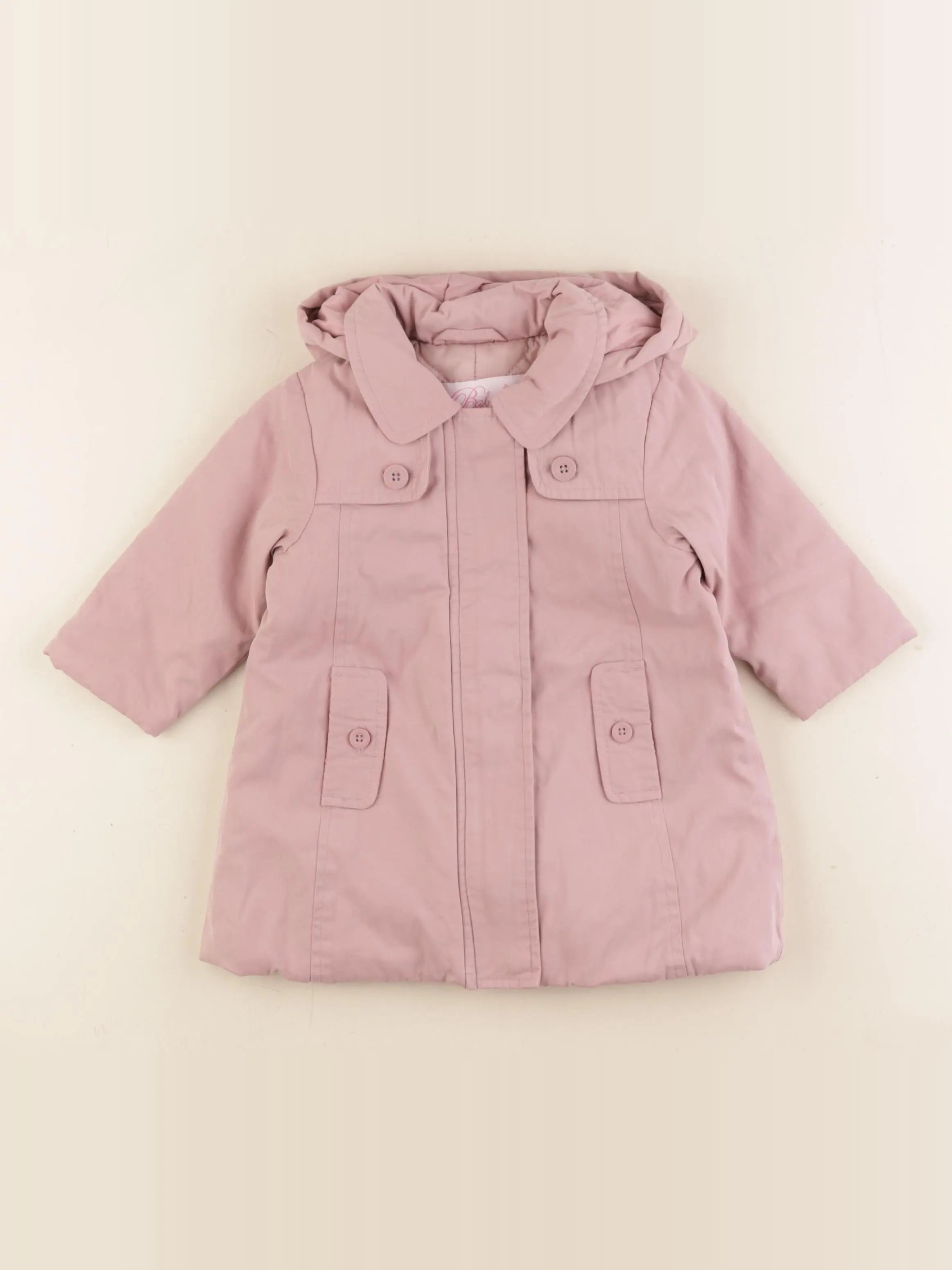 Cyrillus - manteau rose - 9 mois