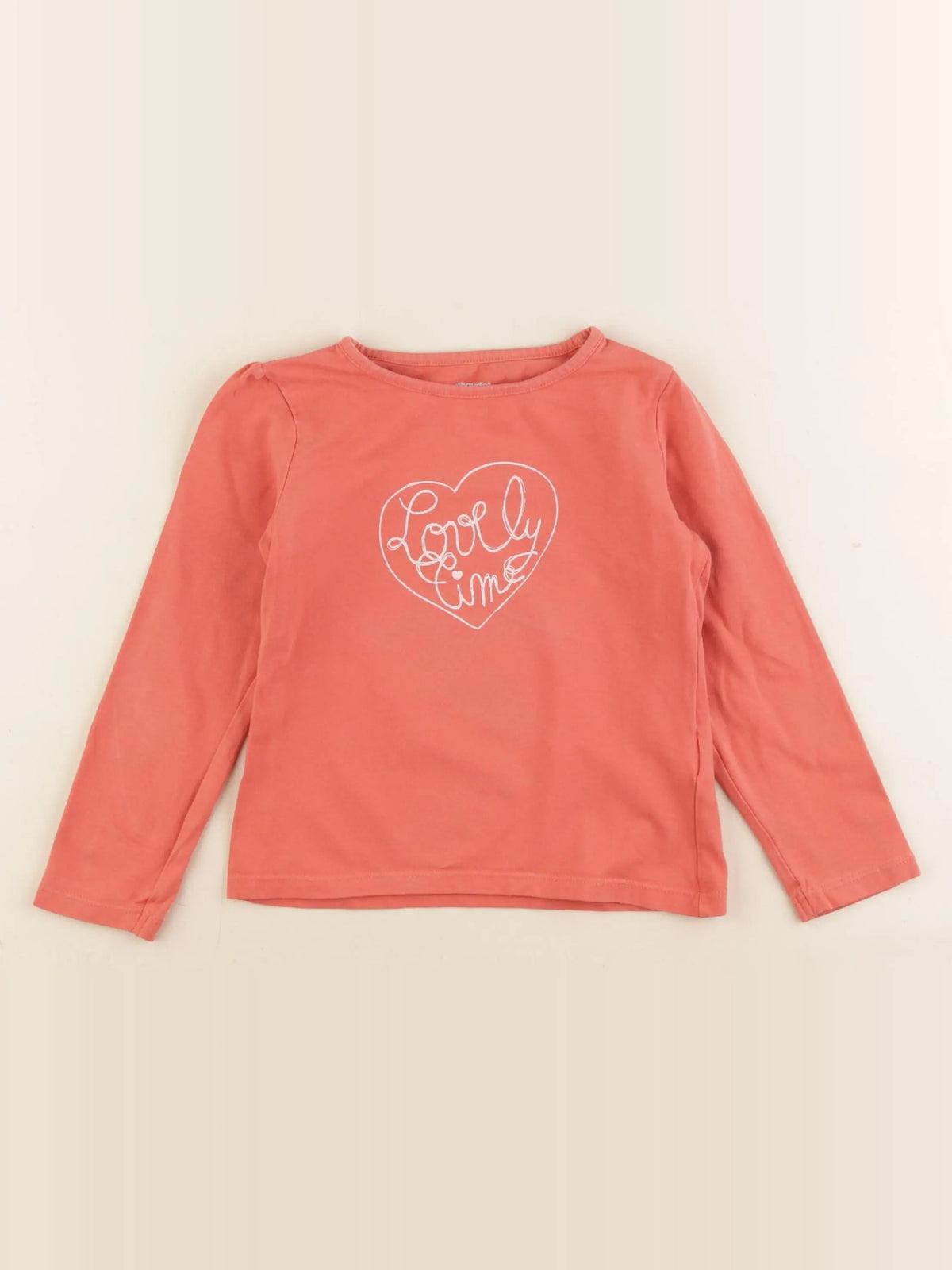 Vertbaudet - tee-shirt orange - 4 ans