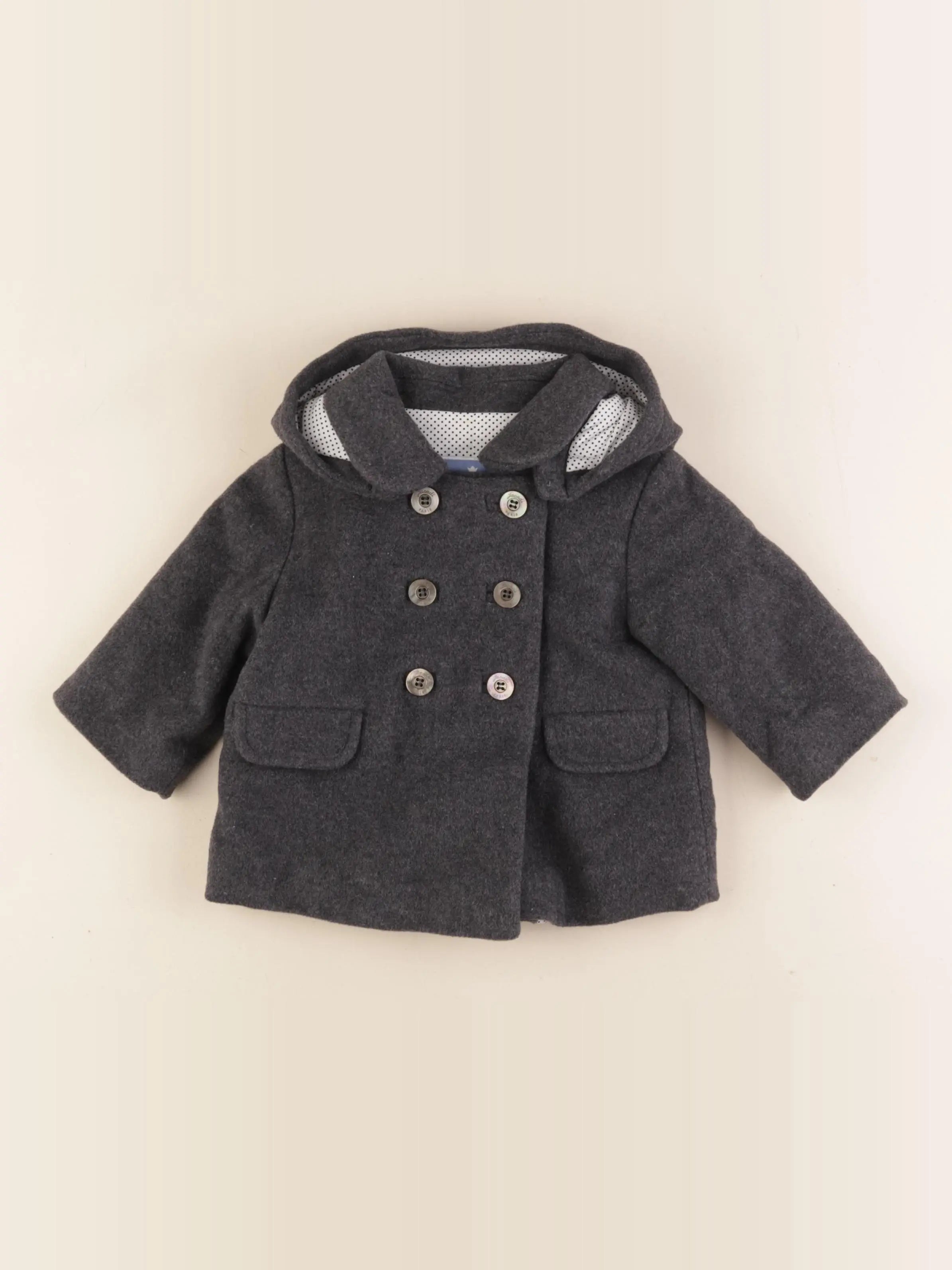 Jacadi - manteau gris - 6 mois