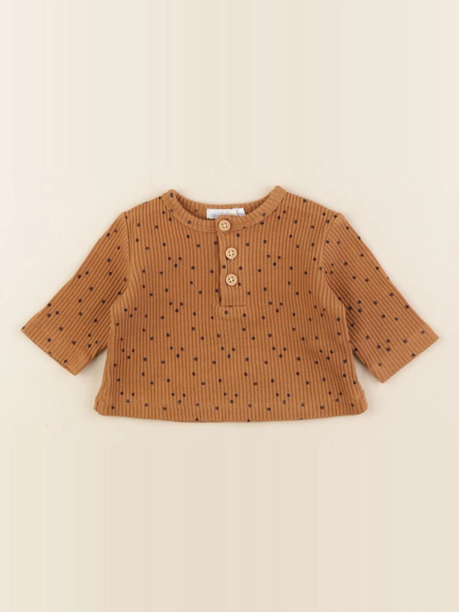 Boutchou - tee-shirt marron - 0 mois