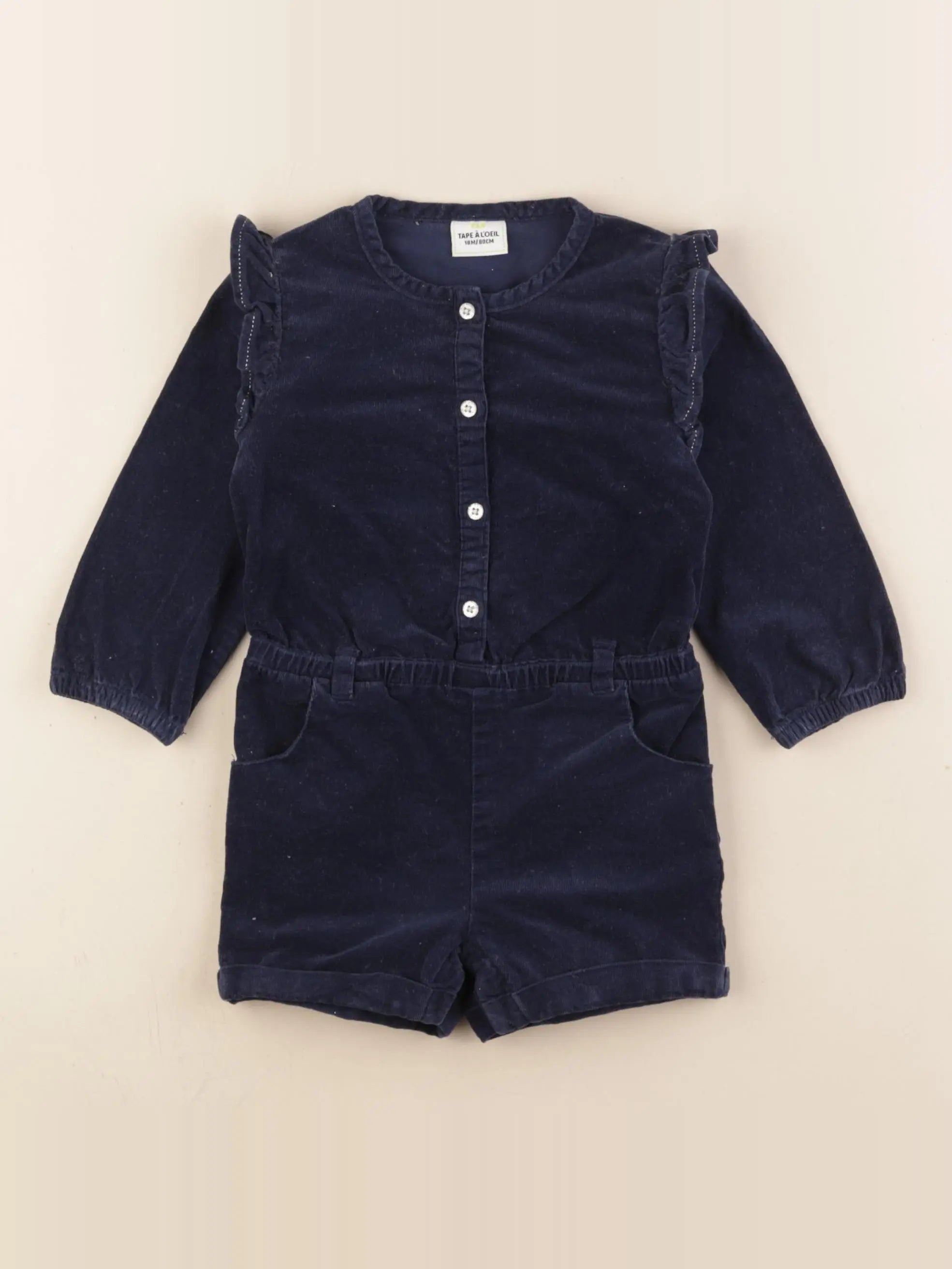 Tape à l'oeil - combinaison bleu - 18 mois