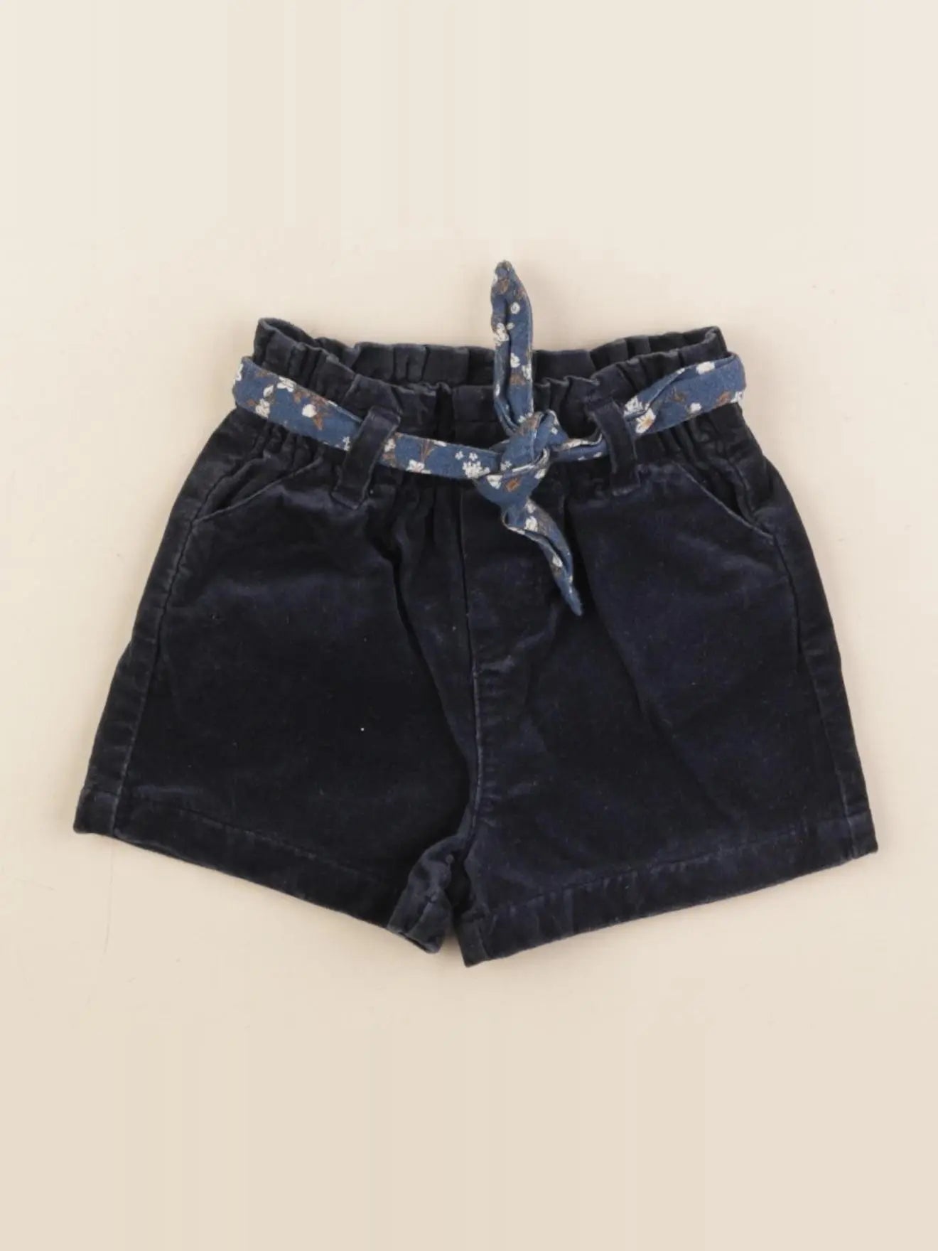 Vertbaudet - short bleu - 12 mois