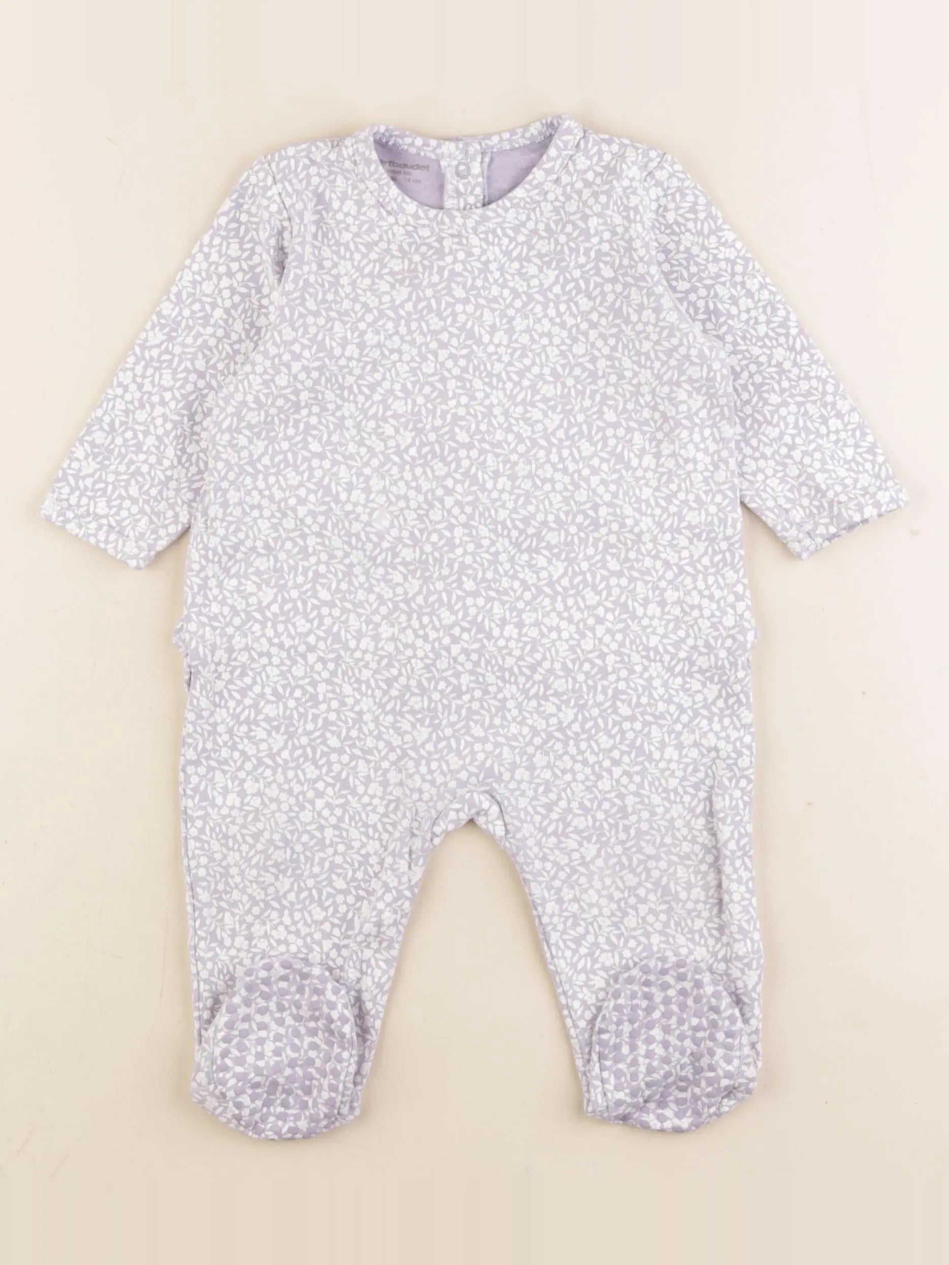 Vertbaudet - pyjama coton violet - 12 mois