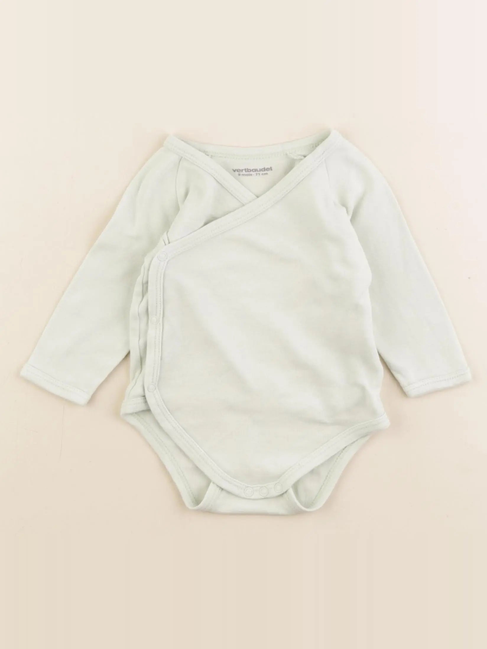 Vertbaudet - body vert - 9 mois